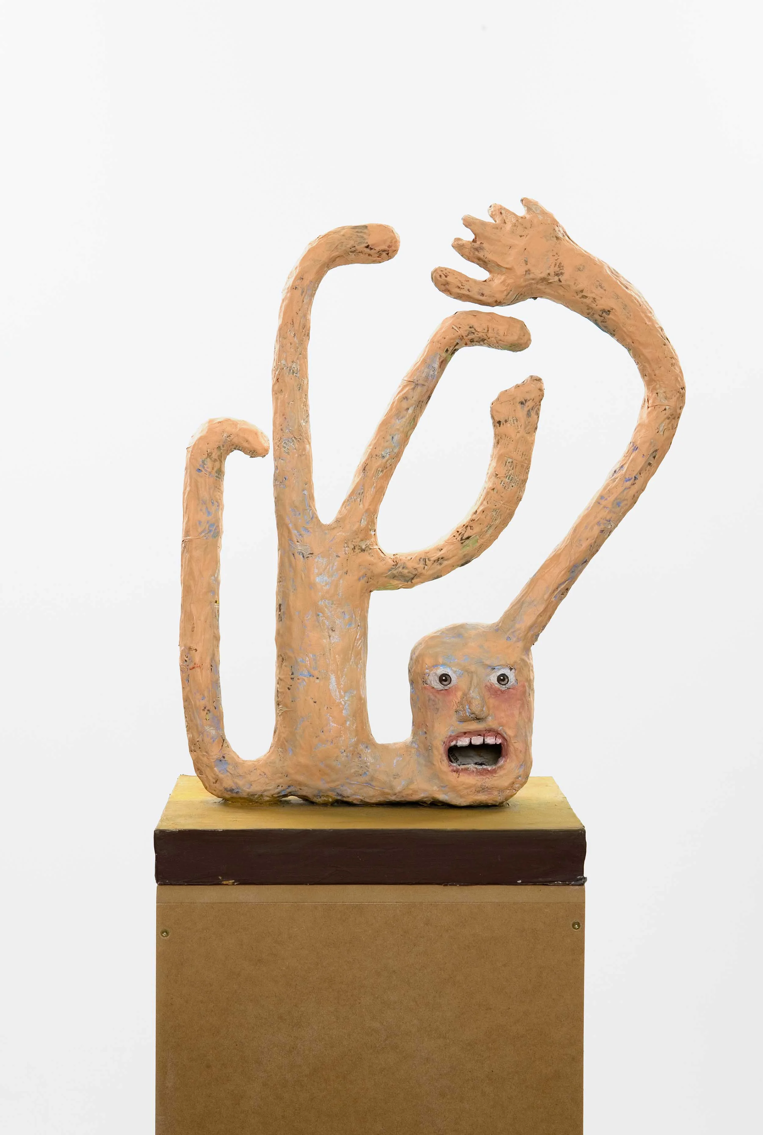 The Gimp , 2011., Paper, glue, wire, wood, goauche, varnish. 64 x 25 x 38 cm.