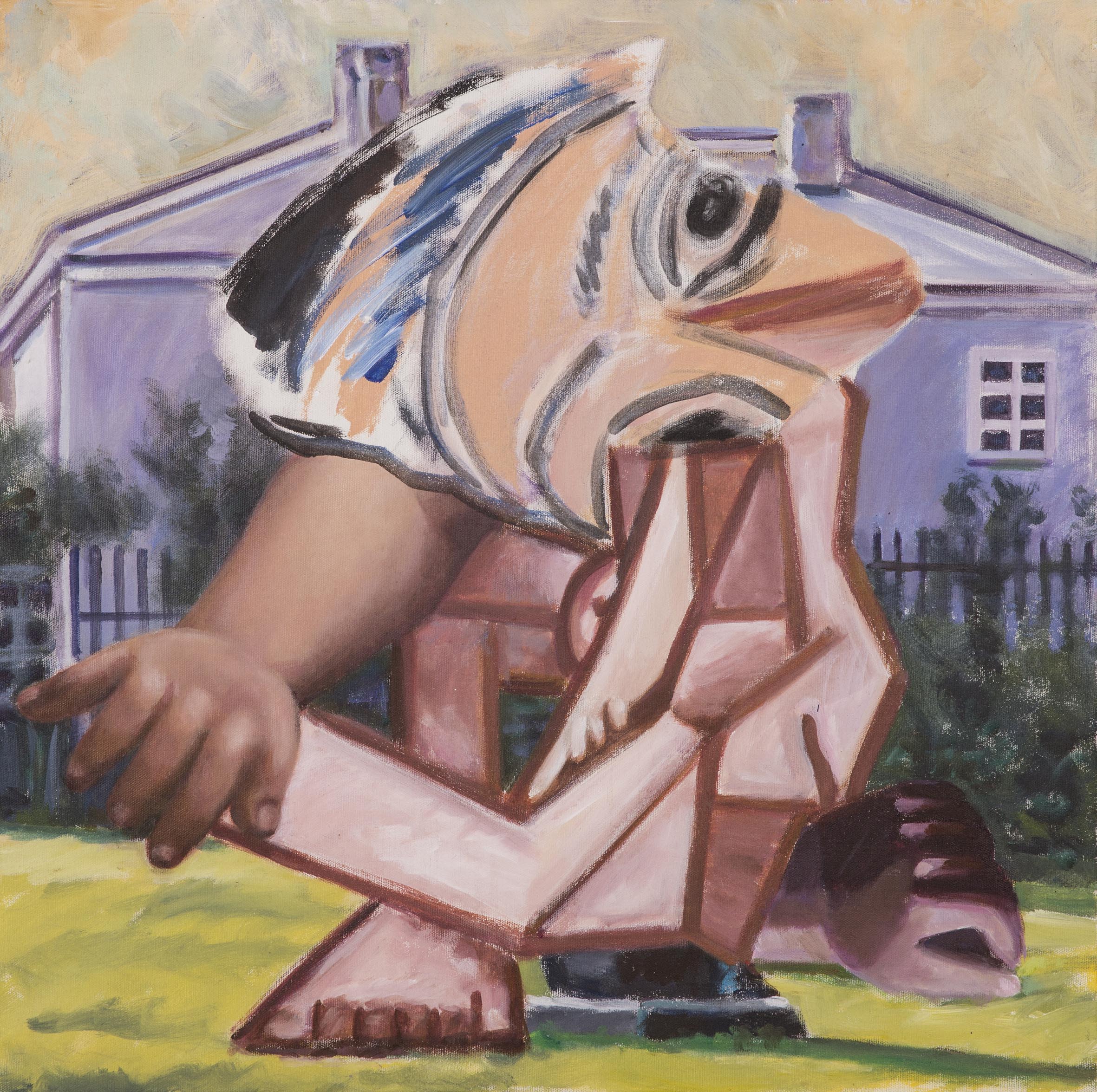 Mutant , 2018. Acrylic on canvas, 60 x 60 cm.