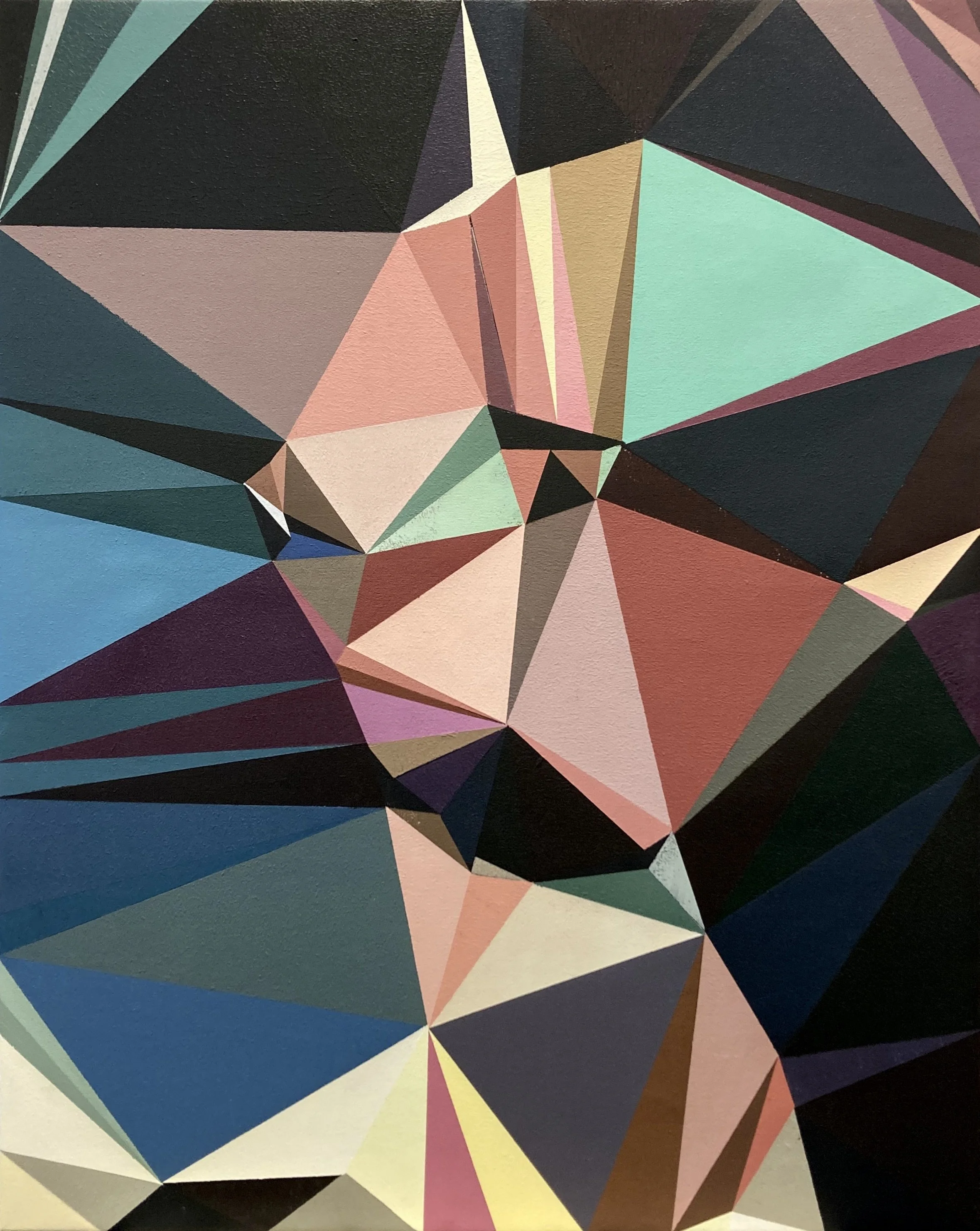   Portrait of M , 2023. Acrylic on linen, 100 x 80 cm. 