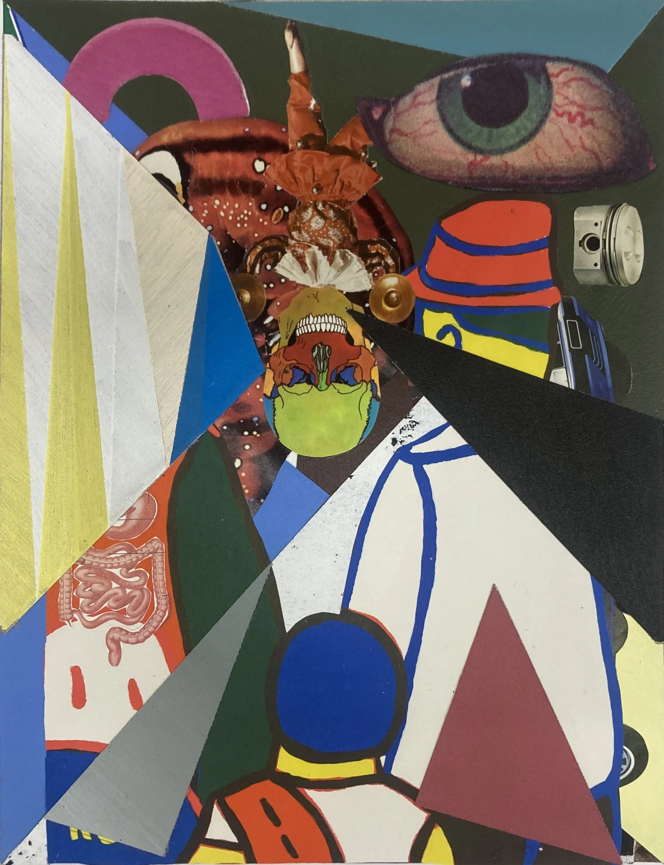 Metrostation , 2025. Collage.