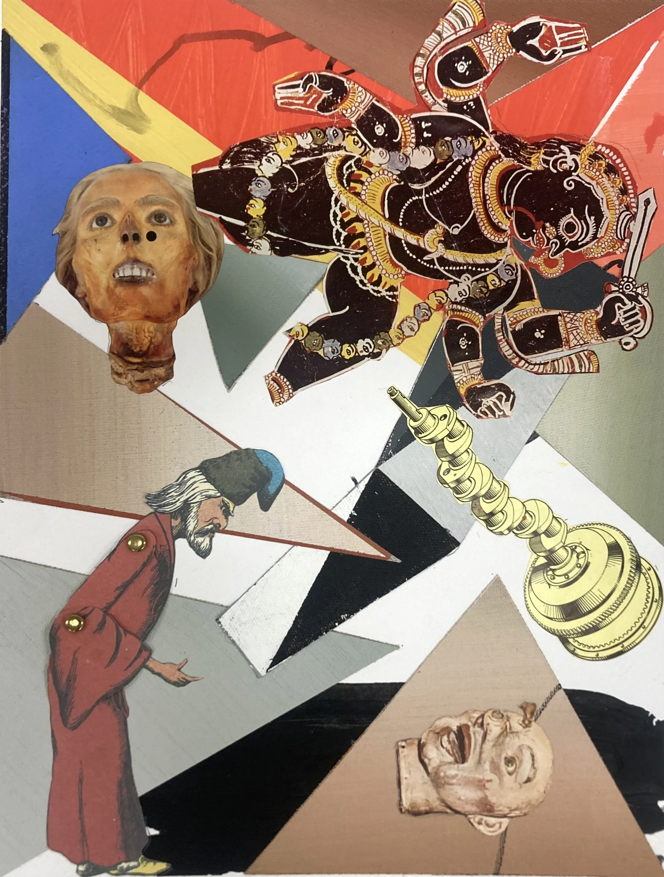 Uden titel, 2025. Collage.