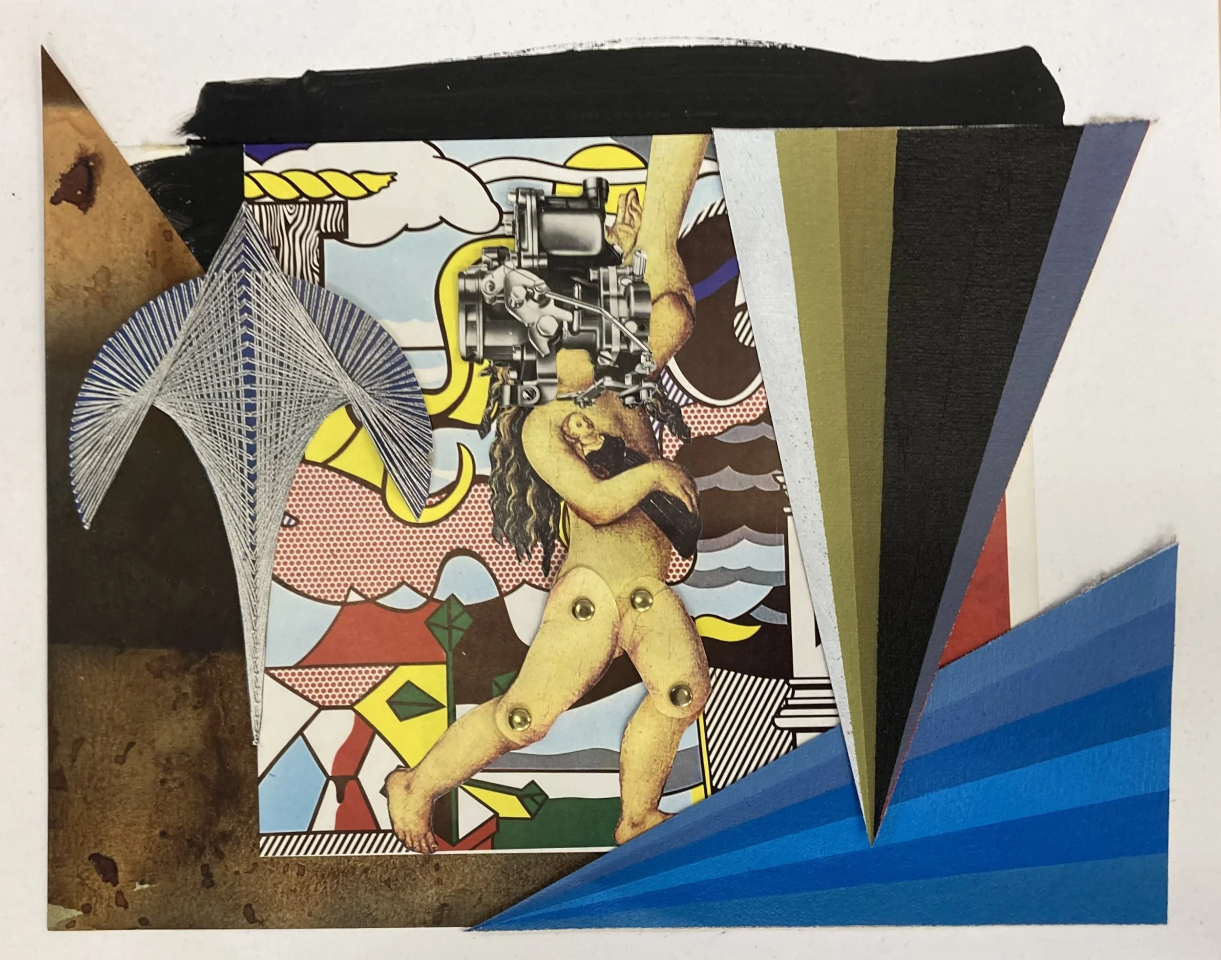   Art Historical Trauma , 2025. Collage.  