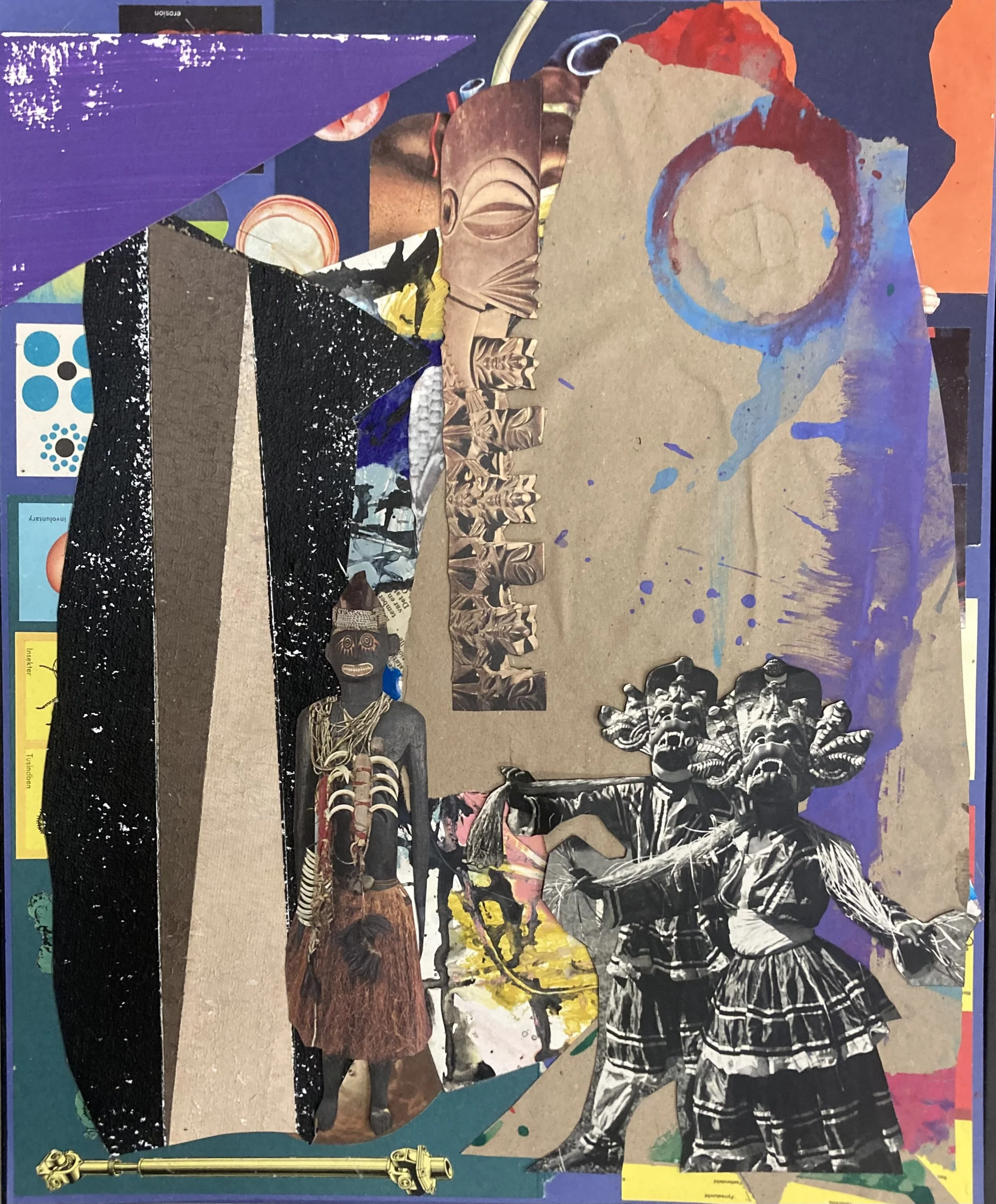   Gods of Creation , 2025. Collage. 