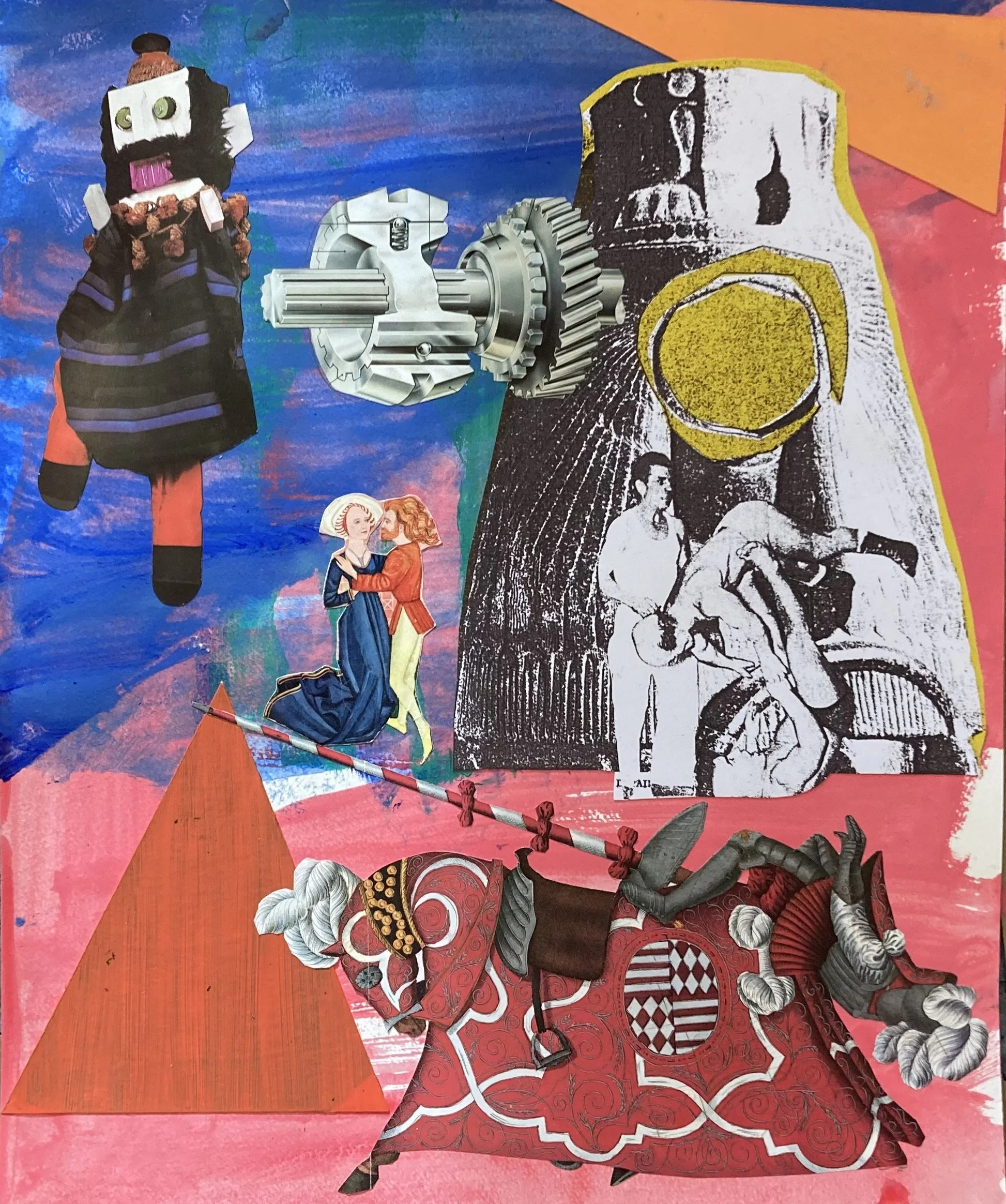   Asylum Years , 2025. Collage. 