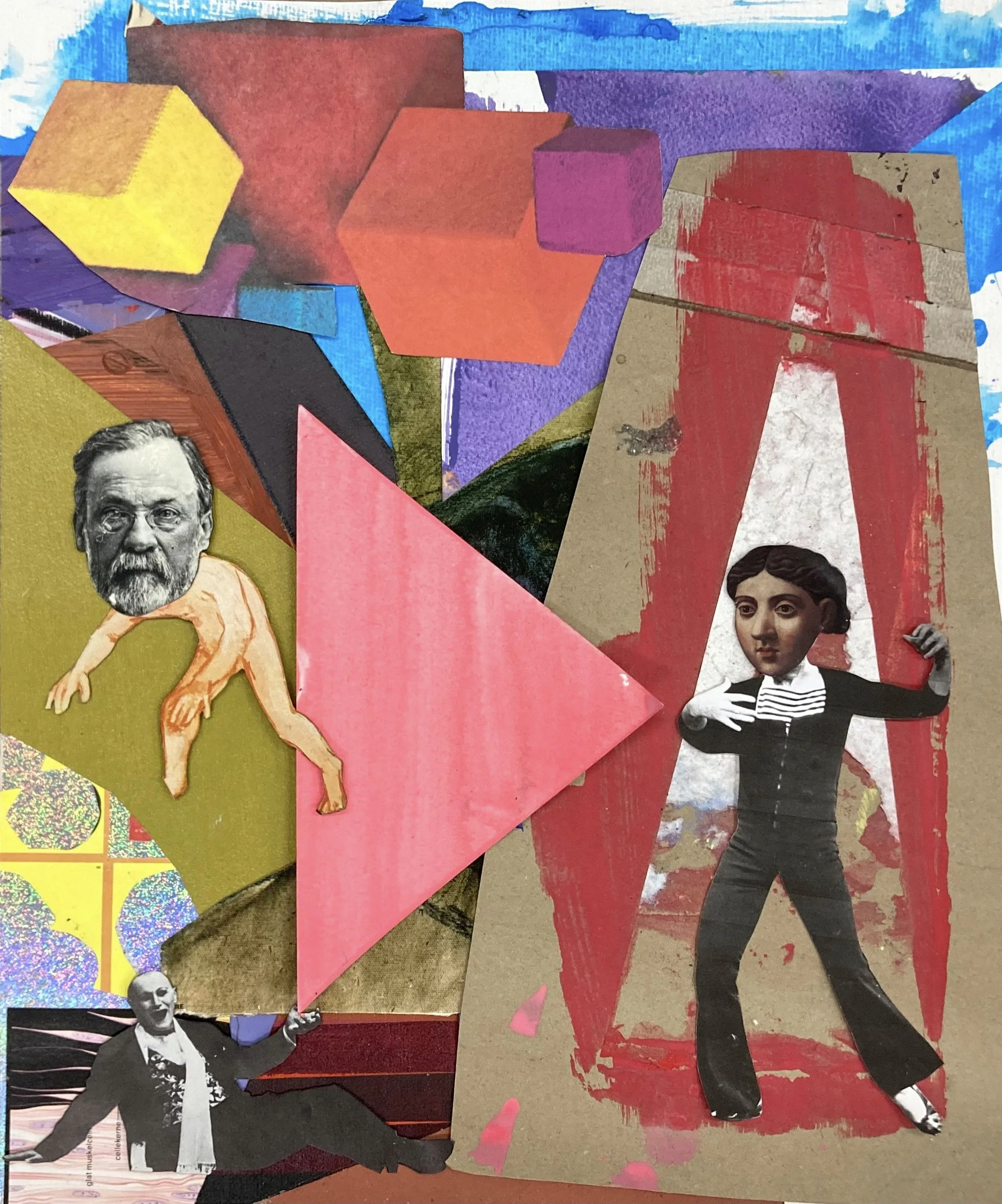   Esmeralda Materializes Through a Dimensional Portal , 2025. Collage. 