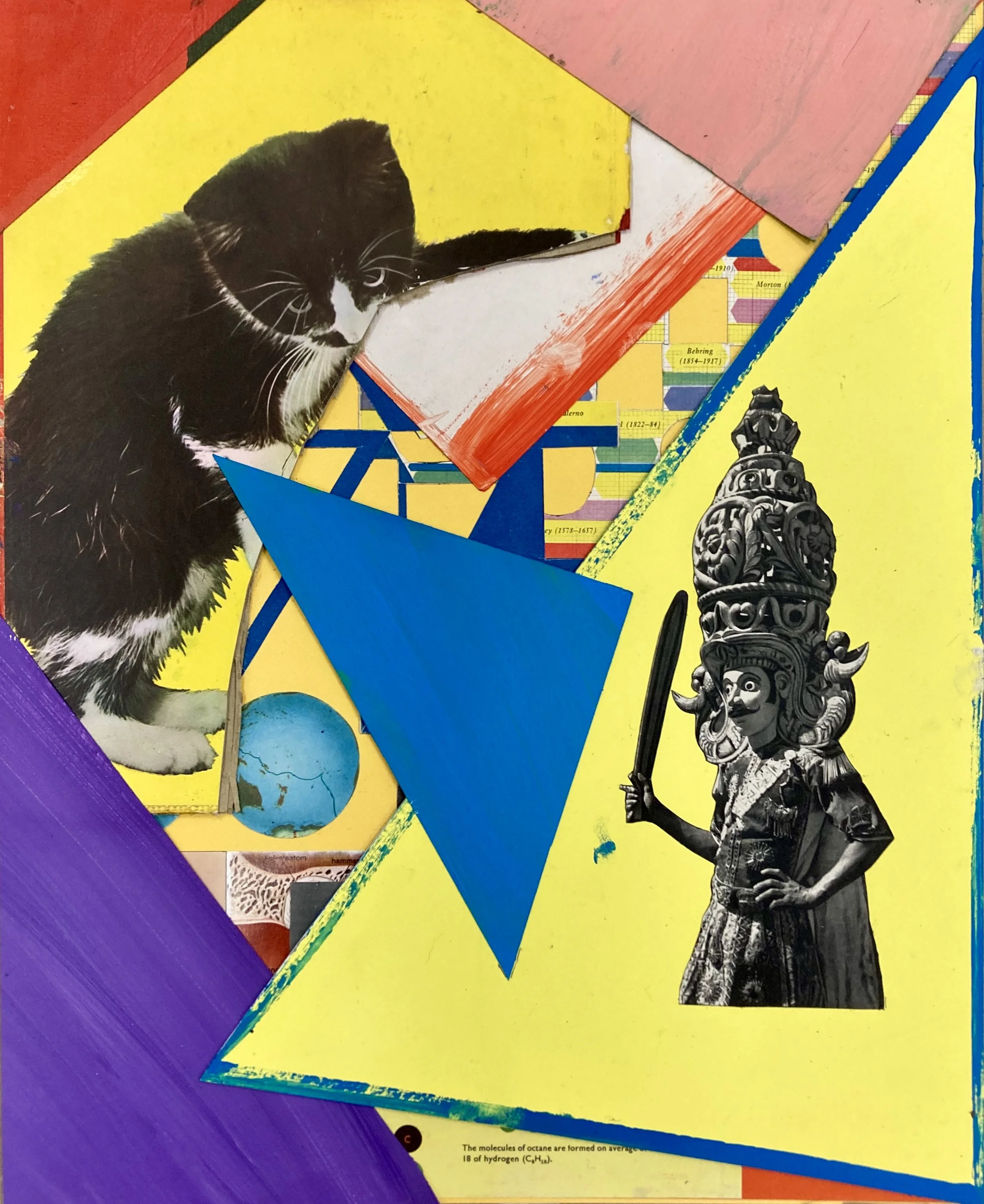   Untitled , 2026. Collage, 43 × 35 cm. 