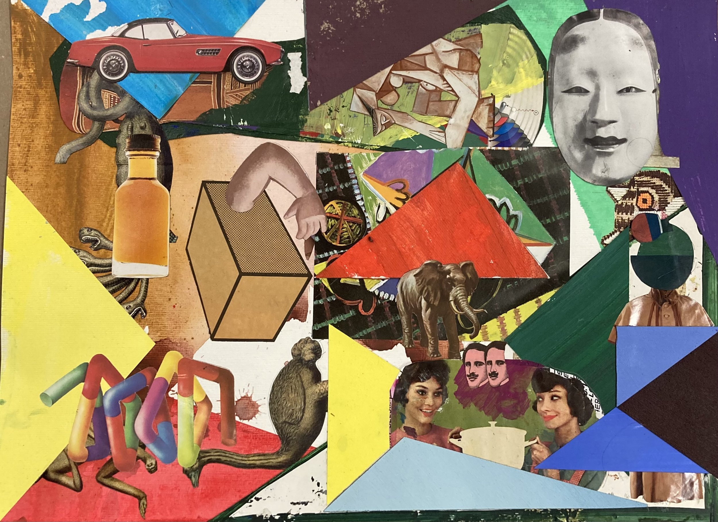   Hurlumhej , 2026. Collage. 