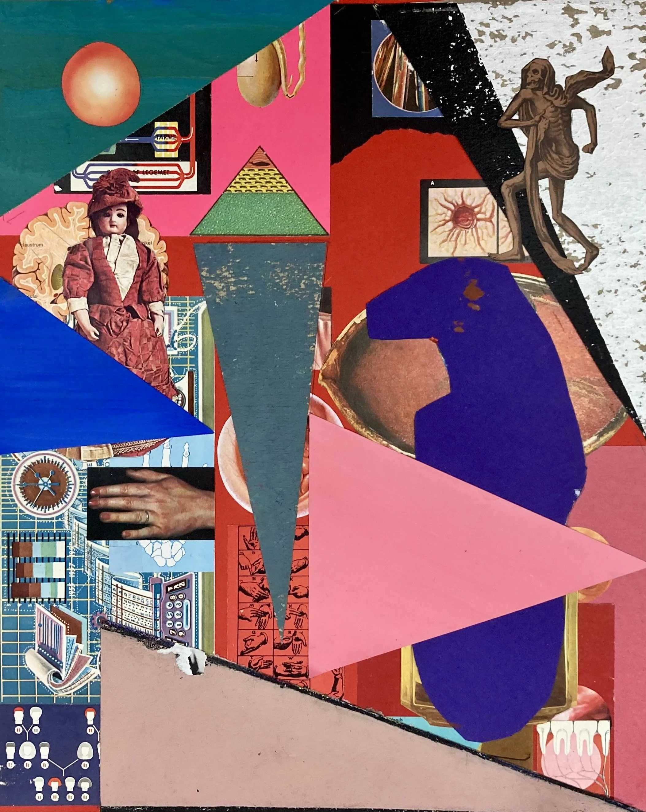   Annabel Lee , 2026. Collage, 47 × 38 cm. 