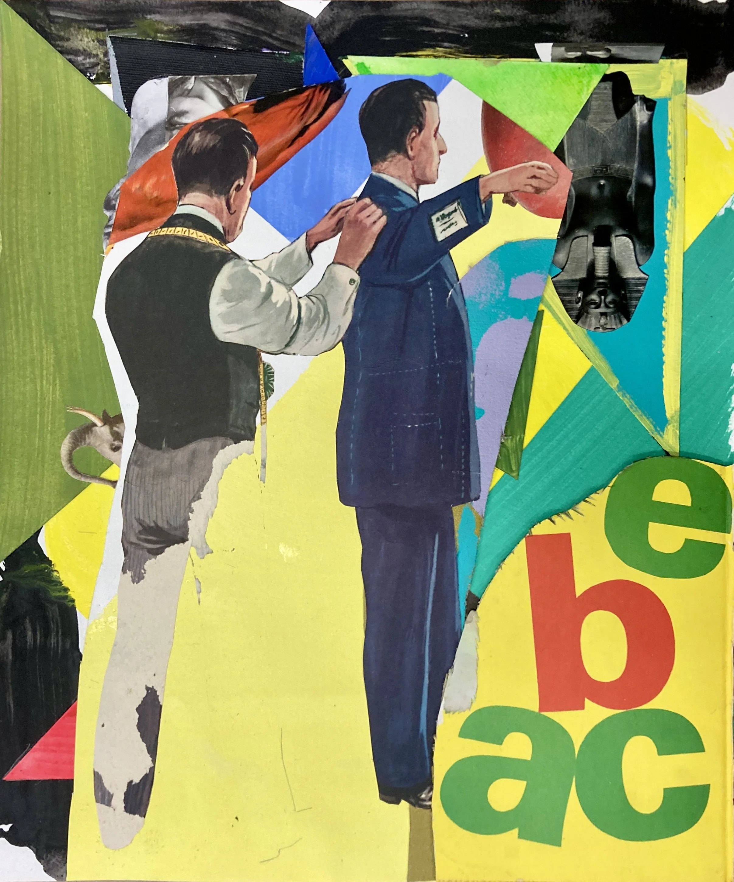   The Style Council , 2026. Collage, 43 × 35 cm. 