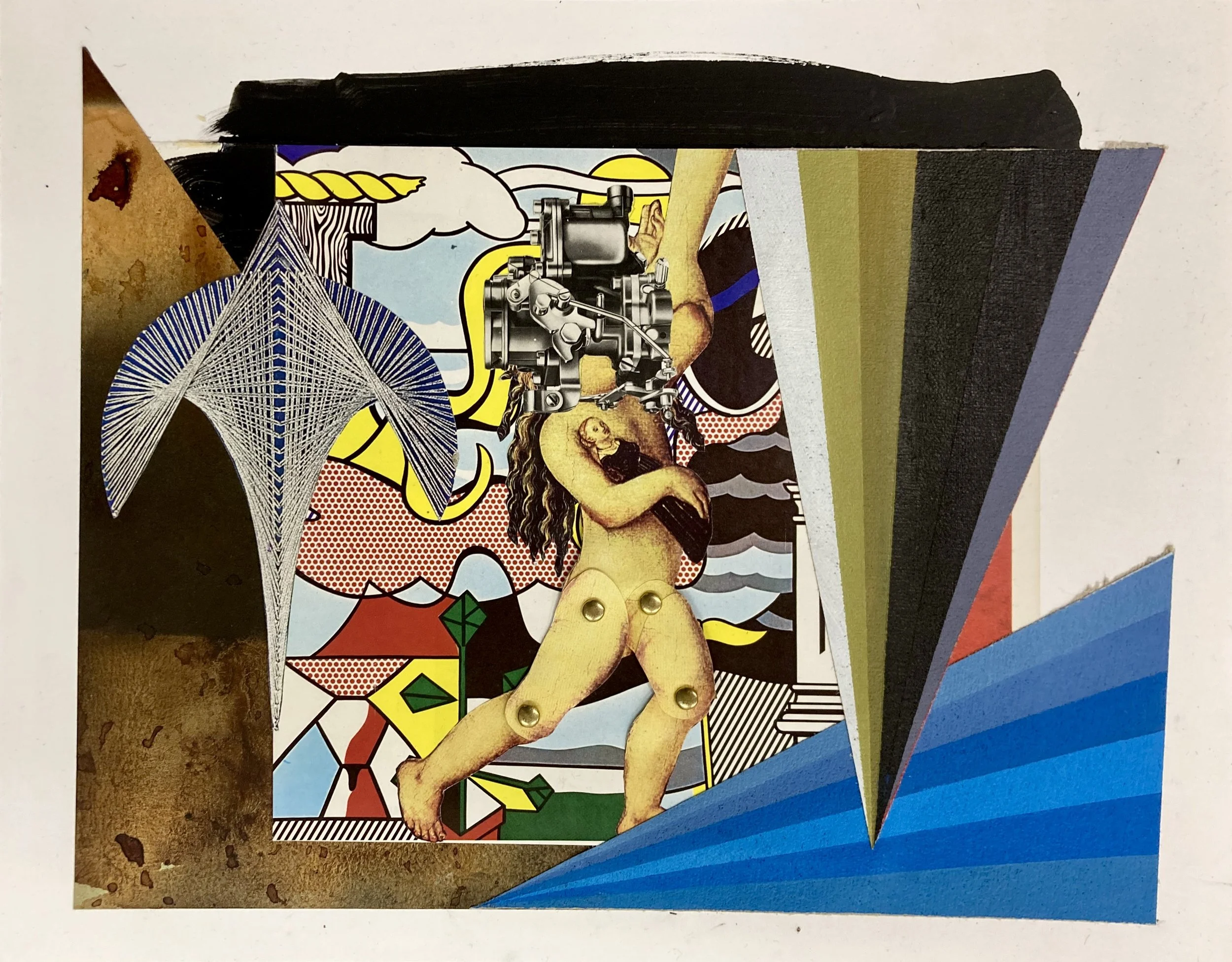   Art Historical Trauma , 2025. Collage. 