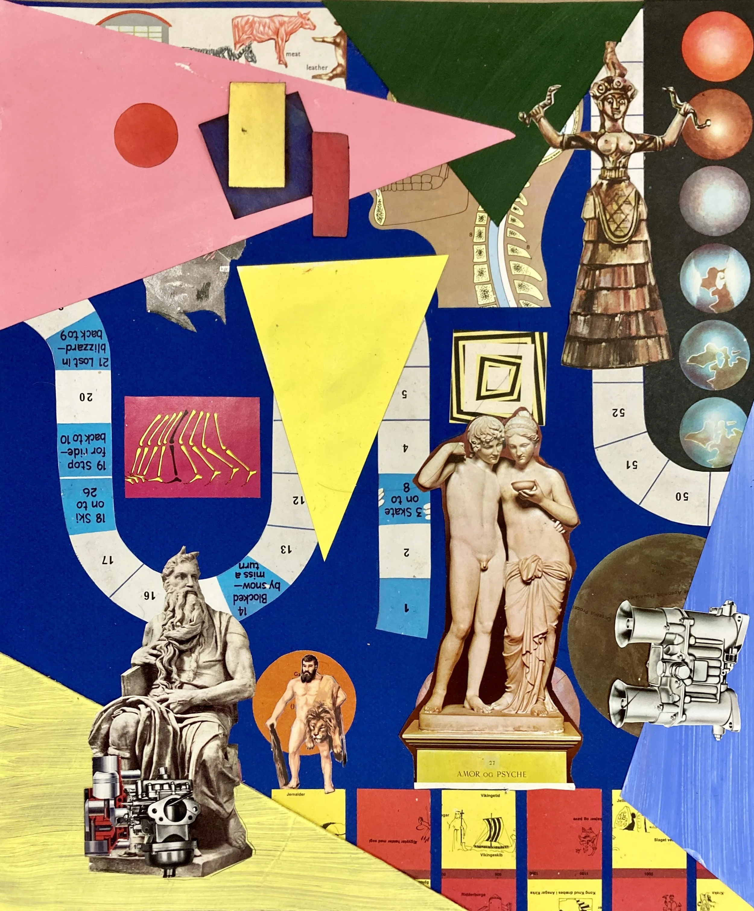   Untitled , 2026. Collage, 47 × 38 cm. 