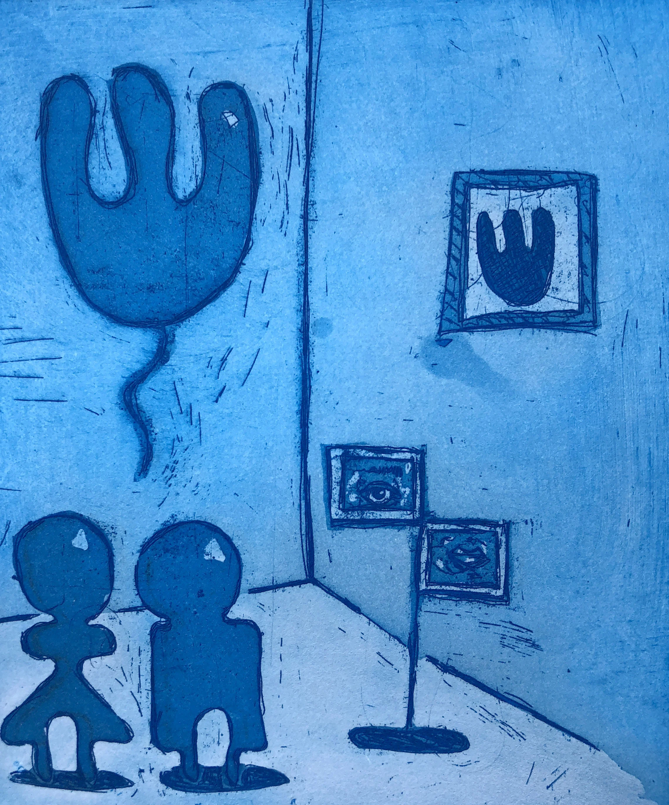 B…Rumors , Etching on Somerset, 15x15cm, 2018.
