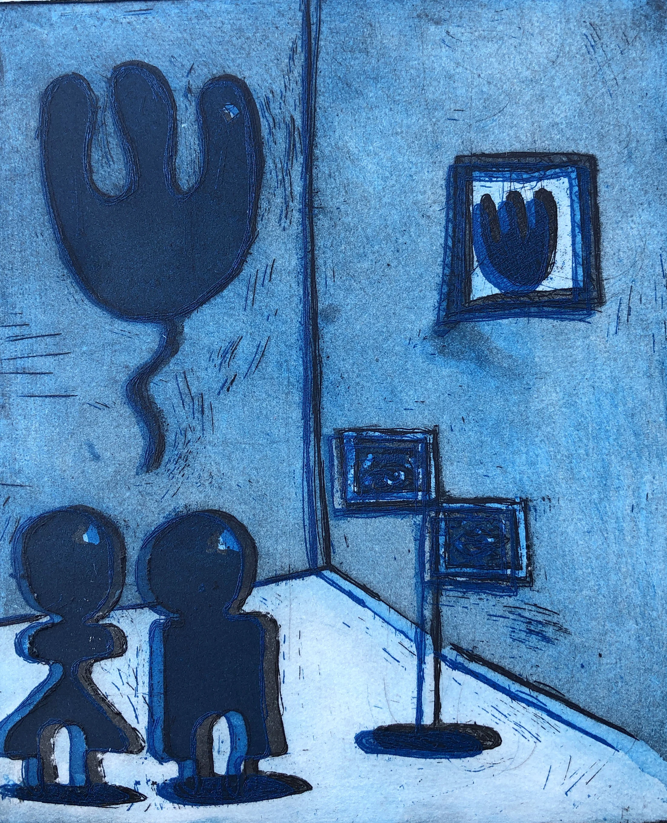 SB… Rumors , Etching on Somerset, 15x15cm, 2018.
