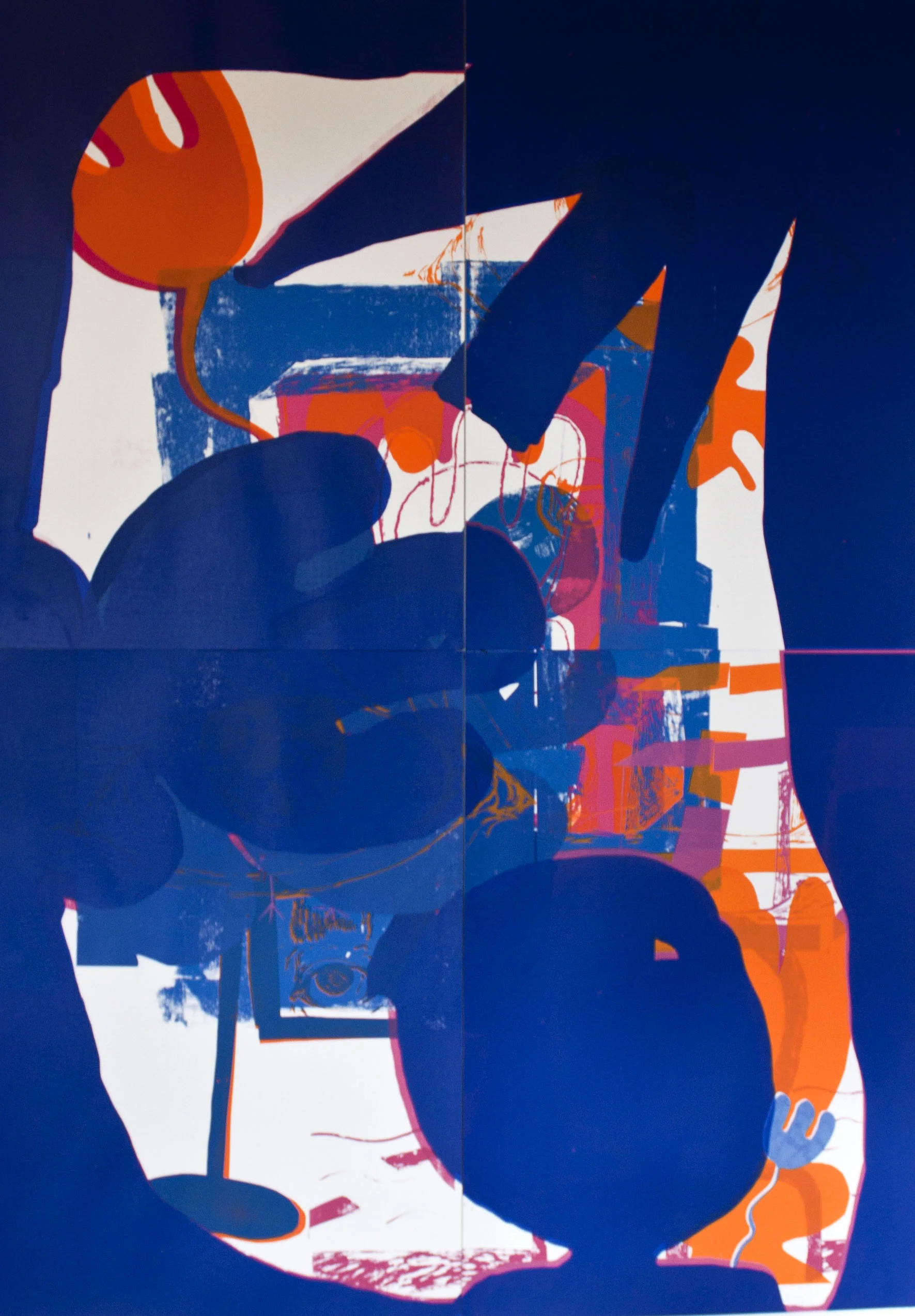 Jungle Gym (Big) , Screenprint on paper, 130x170cm, 2018, one-off.
