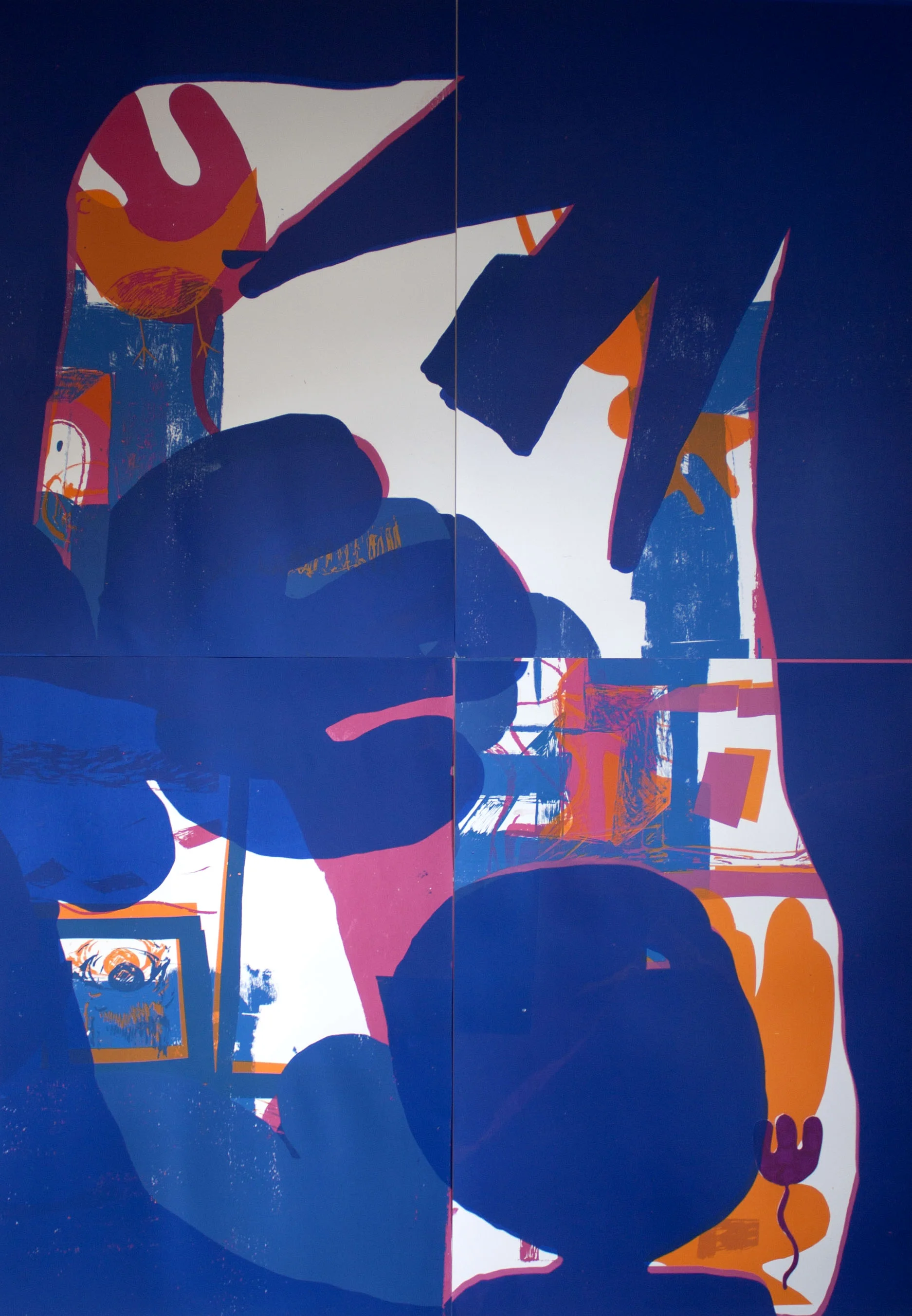 Jungle Gym (Big) , Screenprint on paper, 130x170cm, 2018, one-off.