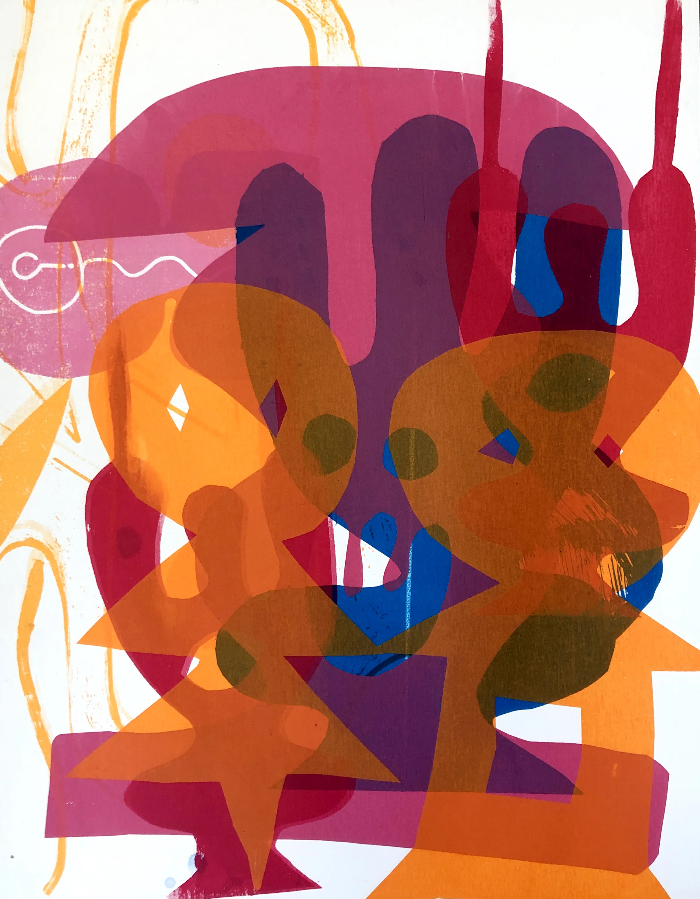 Pick and Choose, screenprint on paper, 30x45cm,2019.