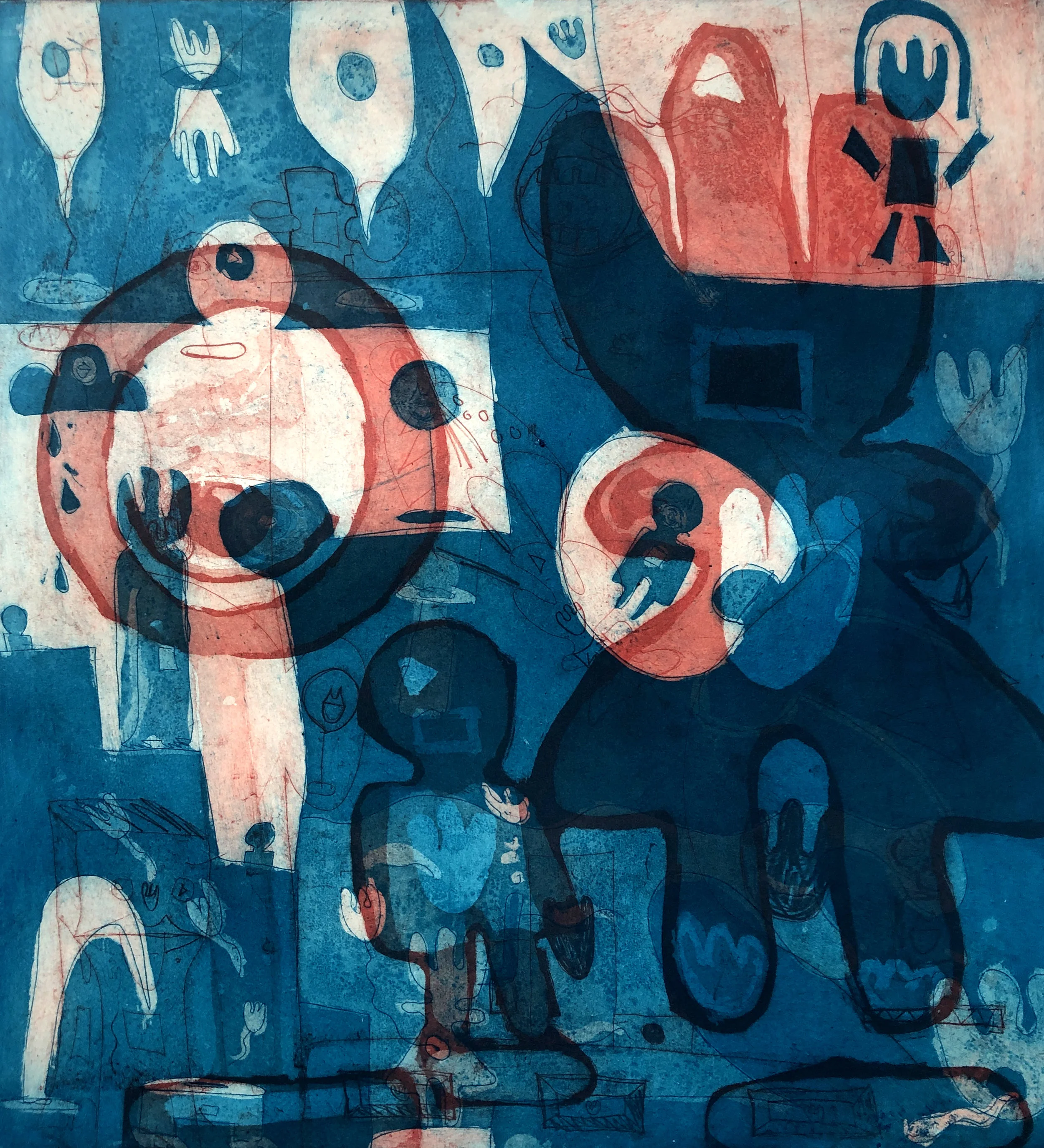 Need Good!! , Etching on Somerset, 30x30cm, 2019.