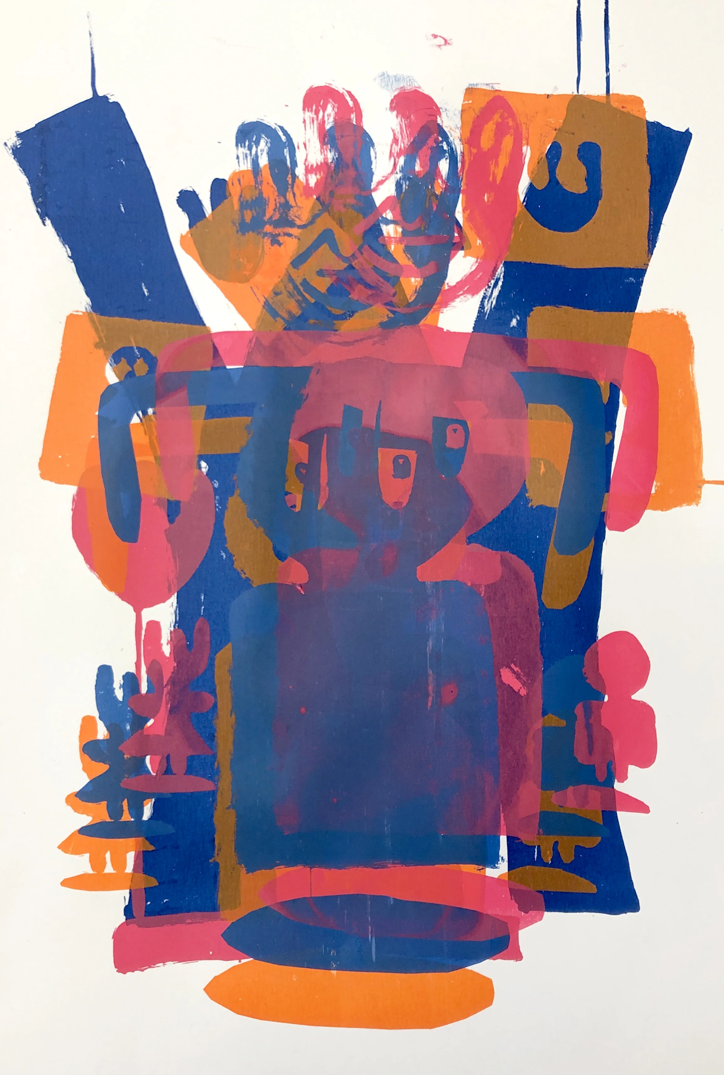 Different Game..Same Player 4, Screenprint on paper, one-off, 50x60cm, 2019.