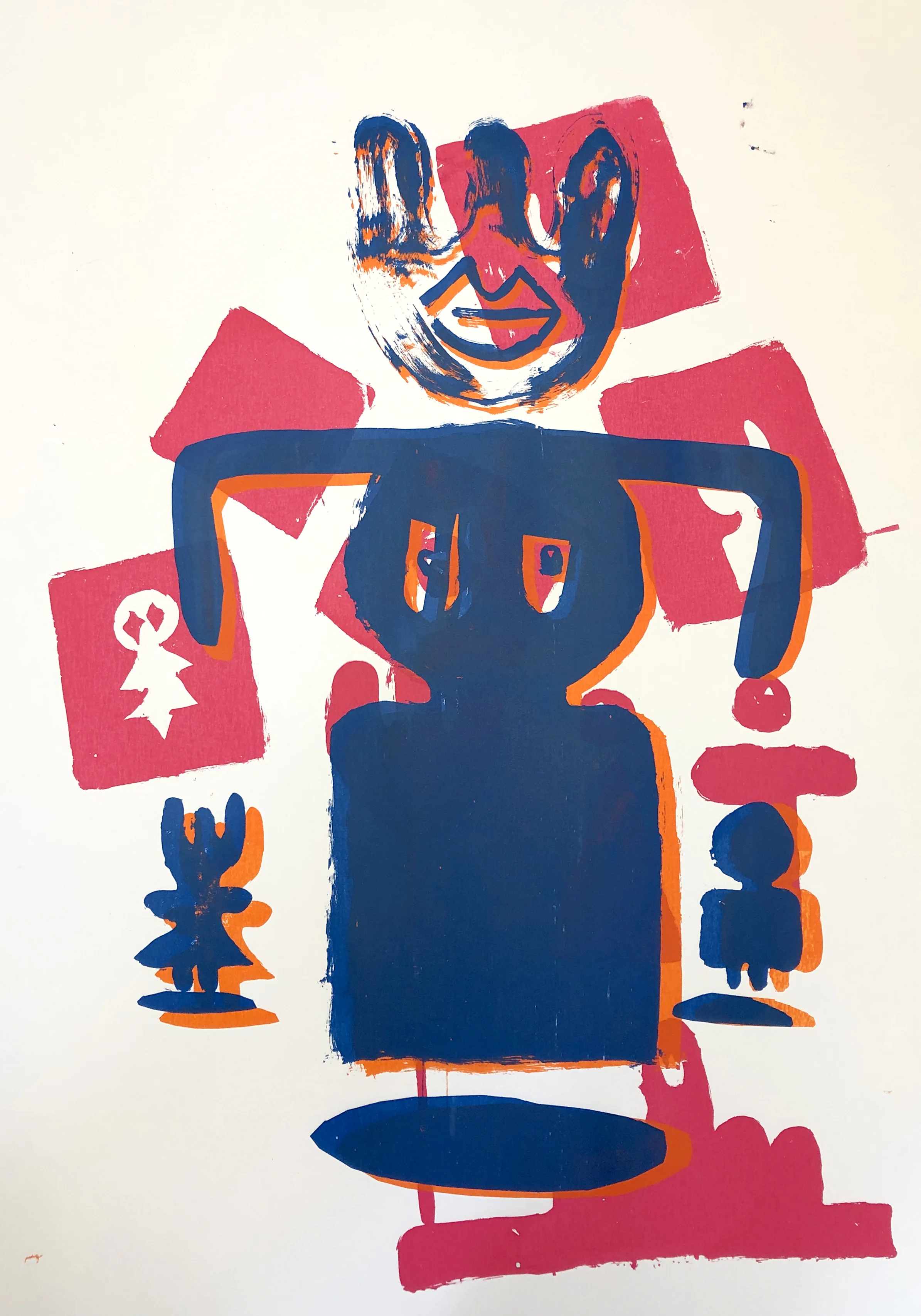 Different Game..Same Player 7, Screenprint on paper, one-off, 50x60cm, 2019.