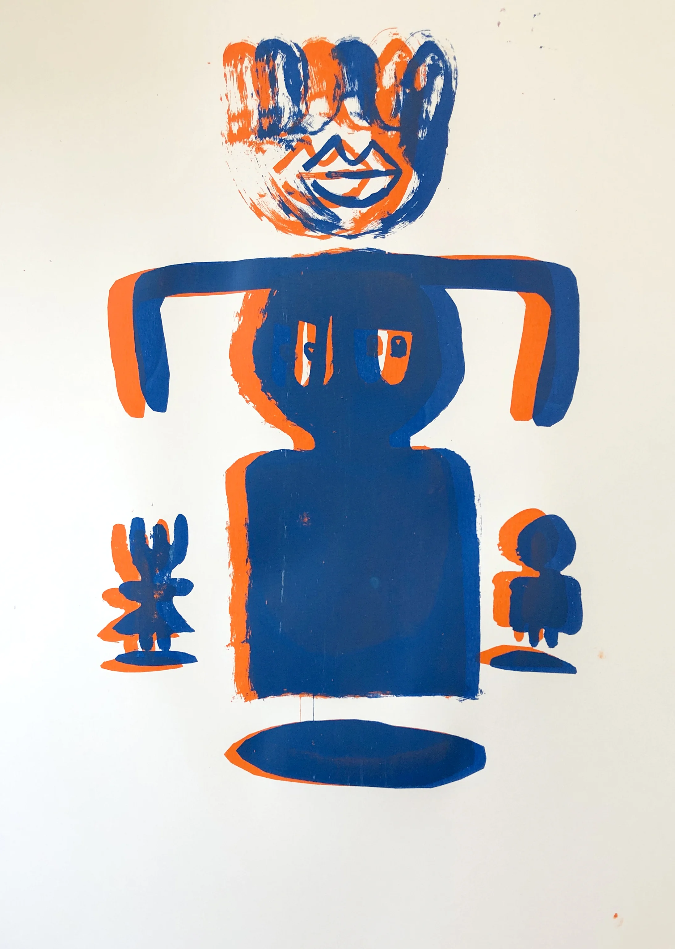 Different Game..Same Player 3, Screenprint on paper, one-off, 50x60cm, 2019.