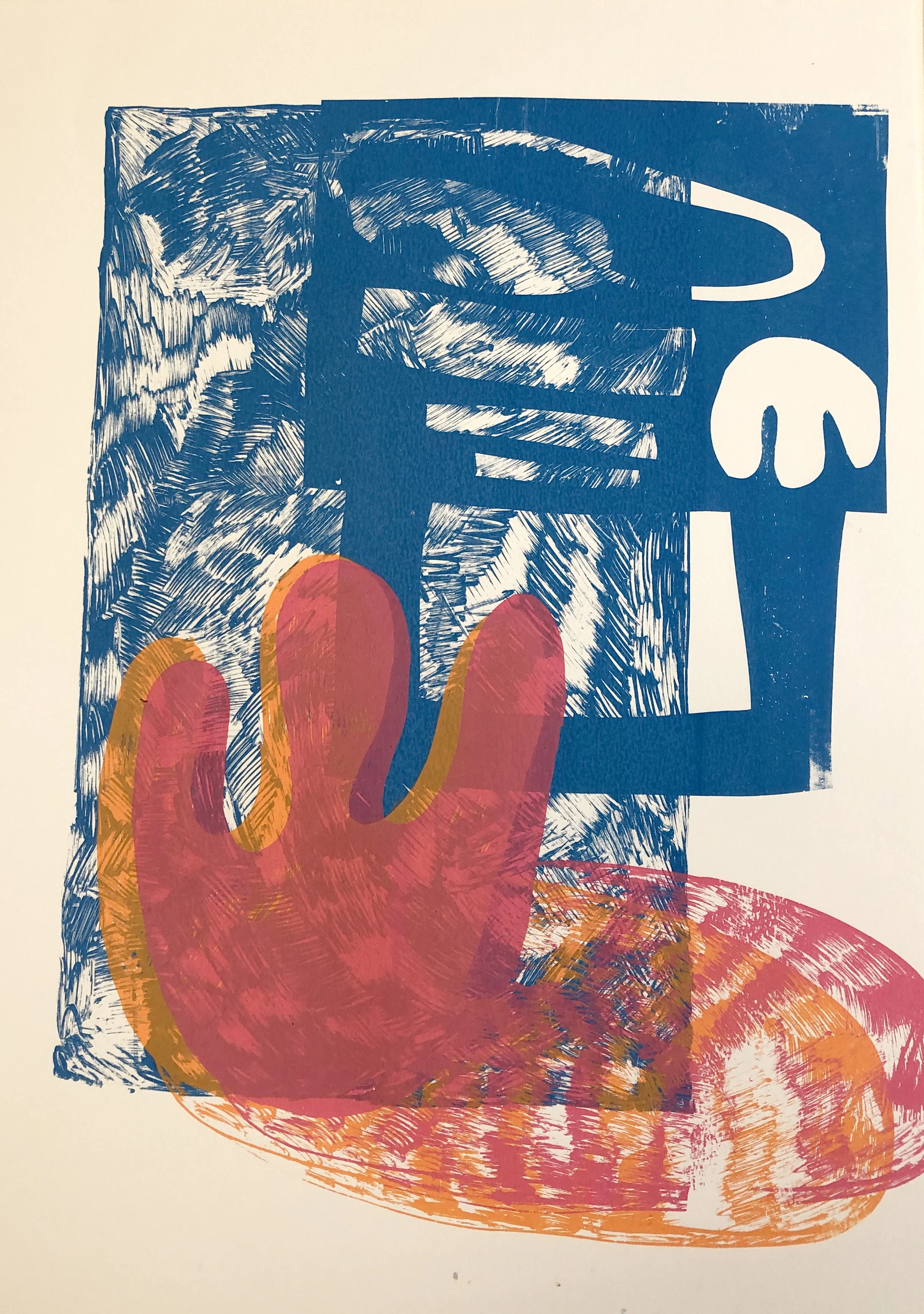 Party Ringss CU , Screenprint on paper, 50x60cm, 2019.