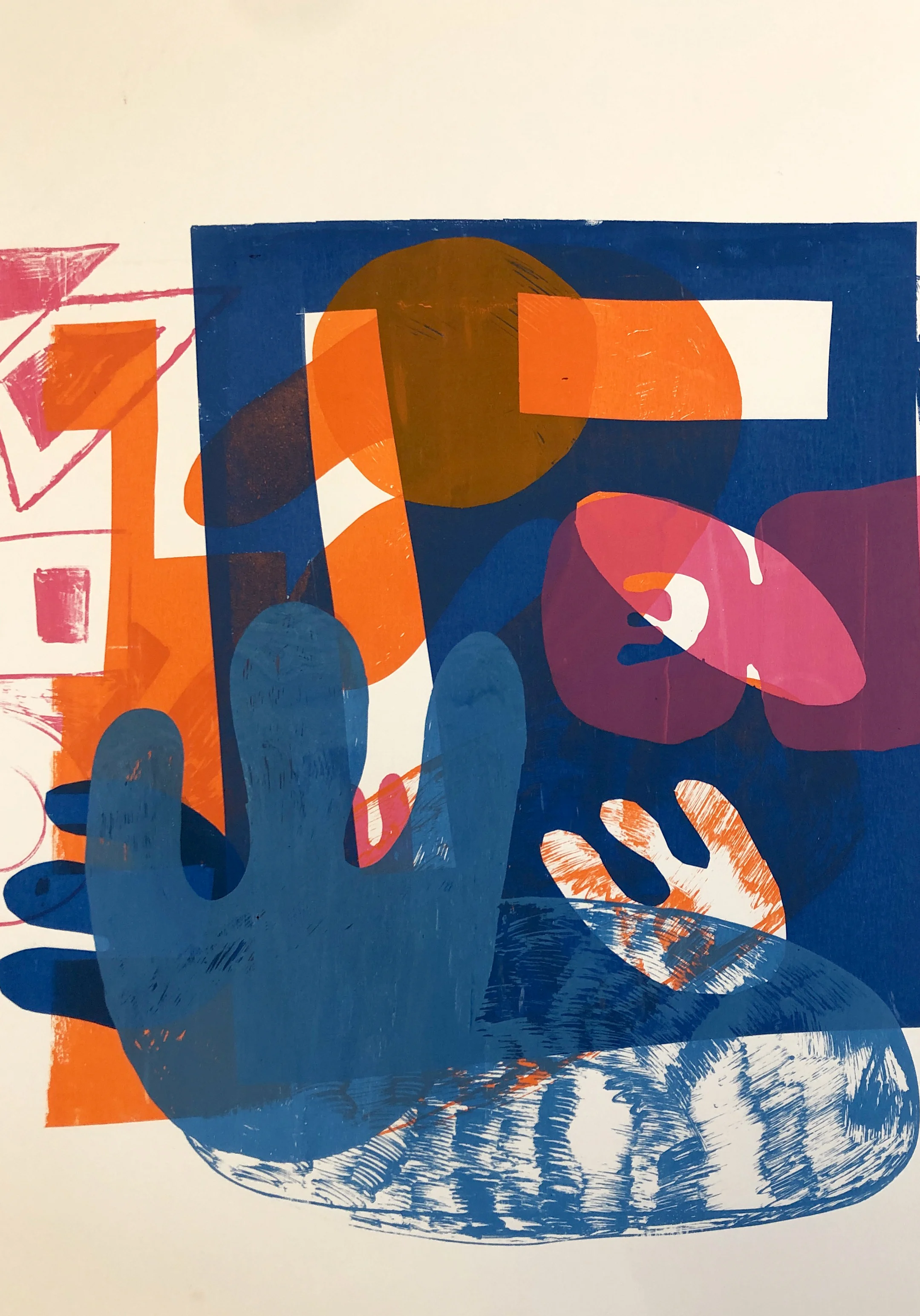 Party Ringss COS , Screenprint on paper, 50x60cm, 2019.