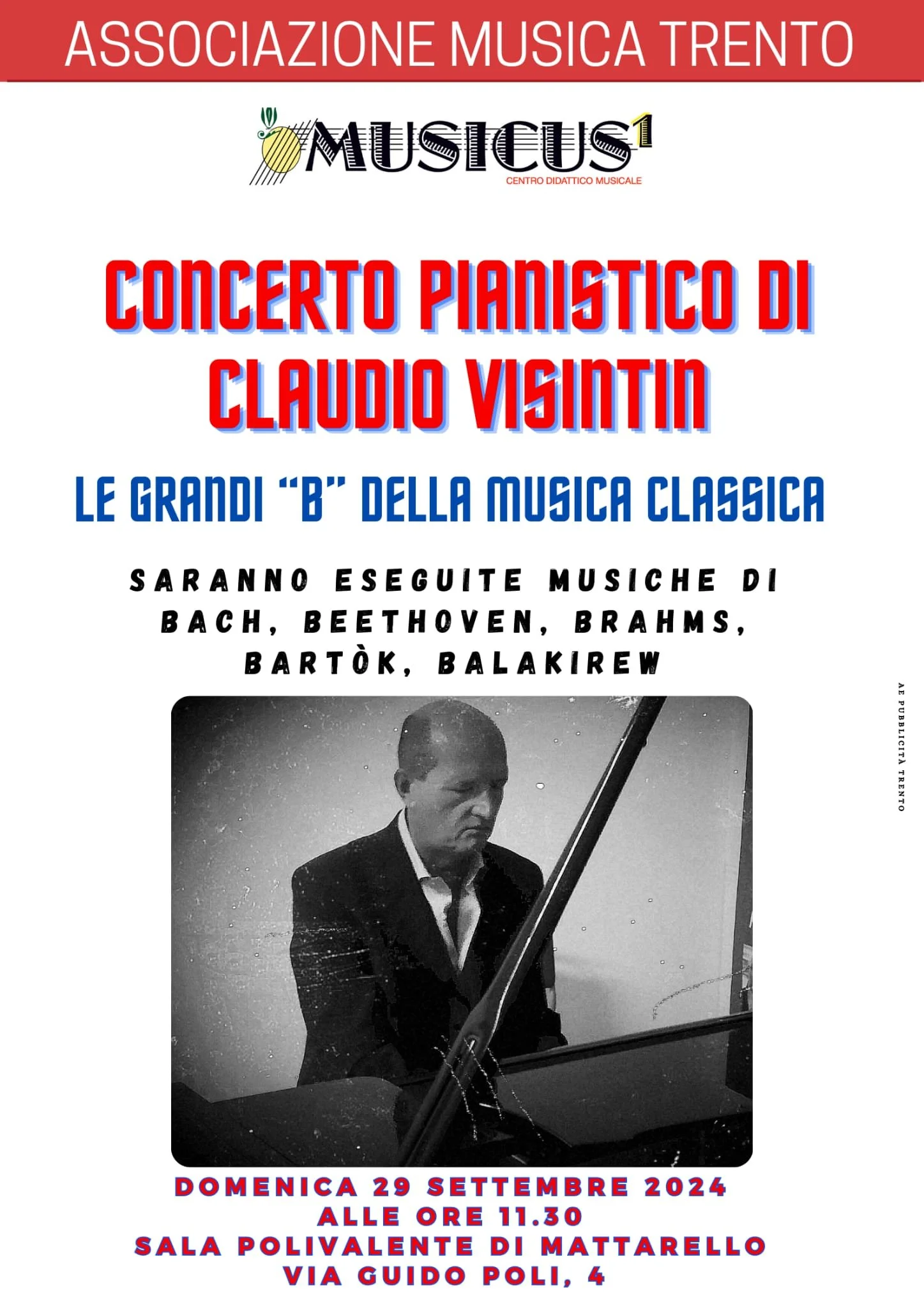 Concerto pianistico di Caludio Visintin