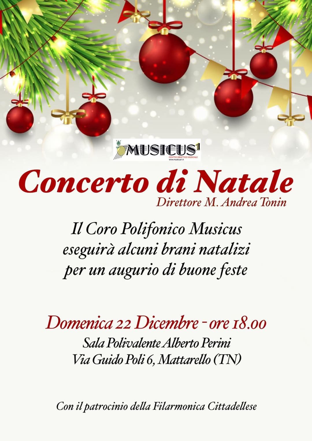 Concerto di Natale - Coro polifonico Musicus