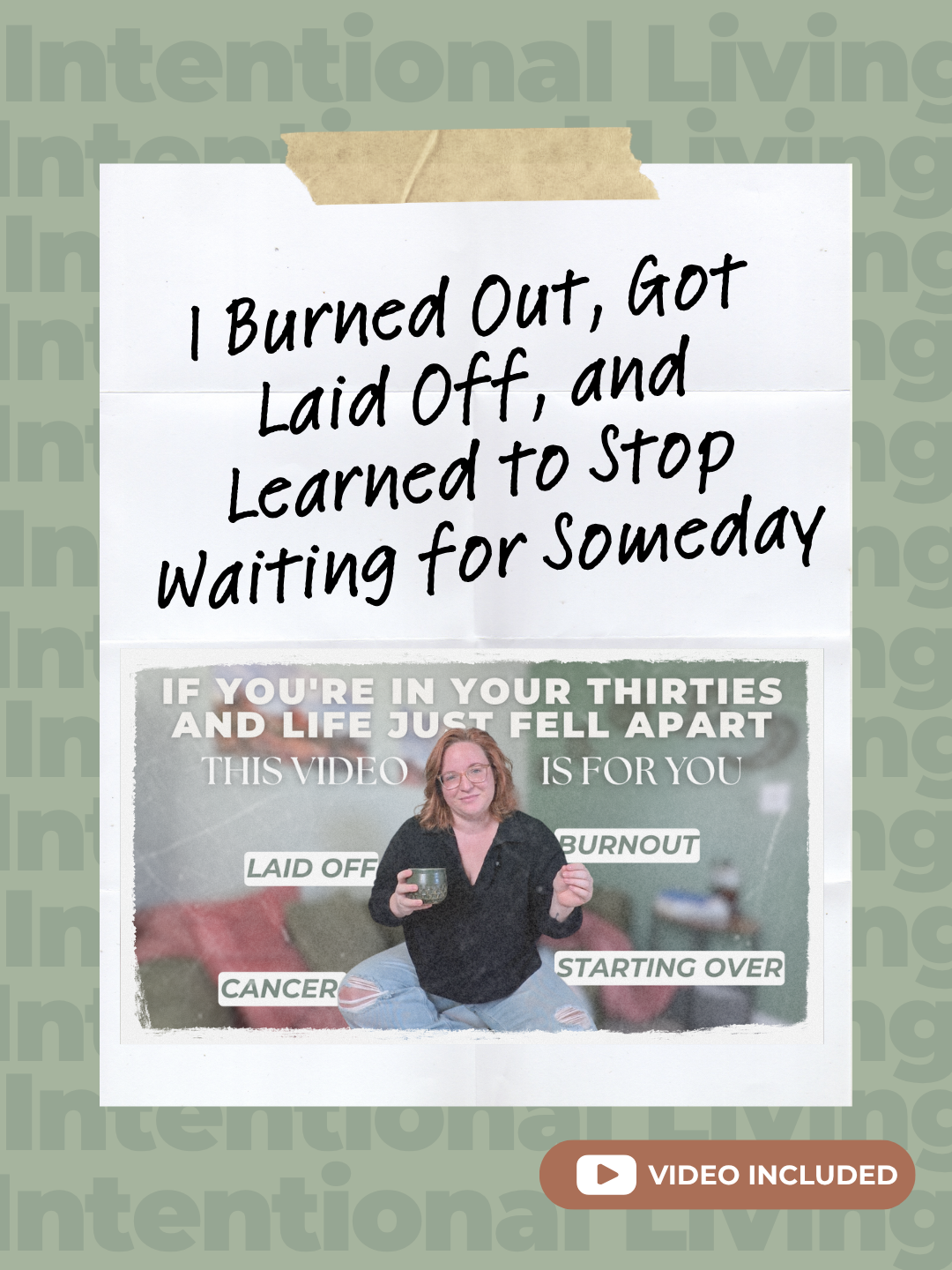 I Burned Out, Got Laid Off, and Learned to Stop Waiting for SomedAY