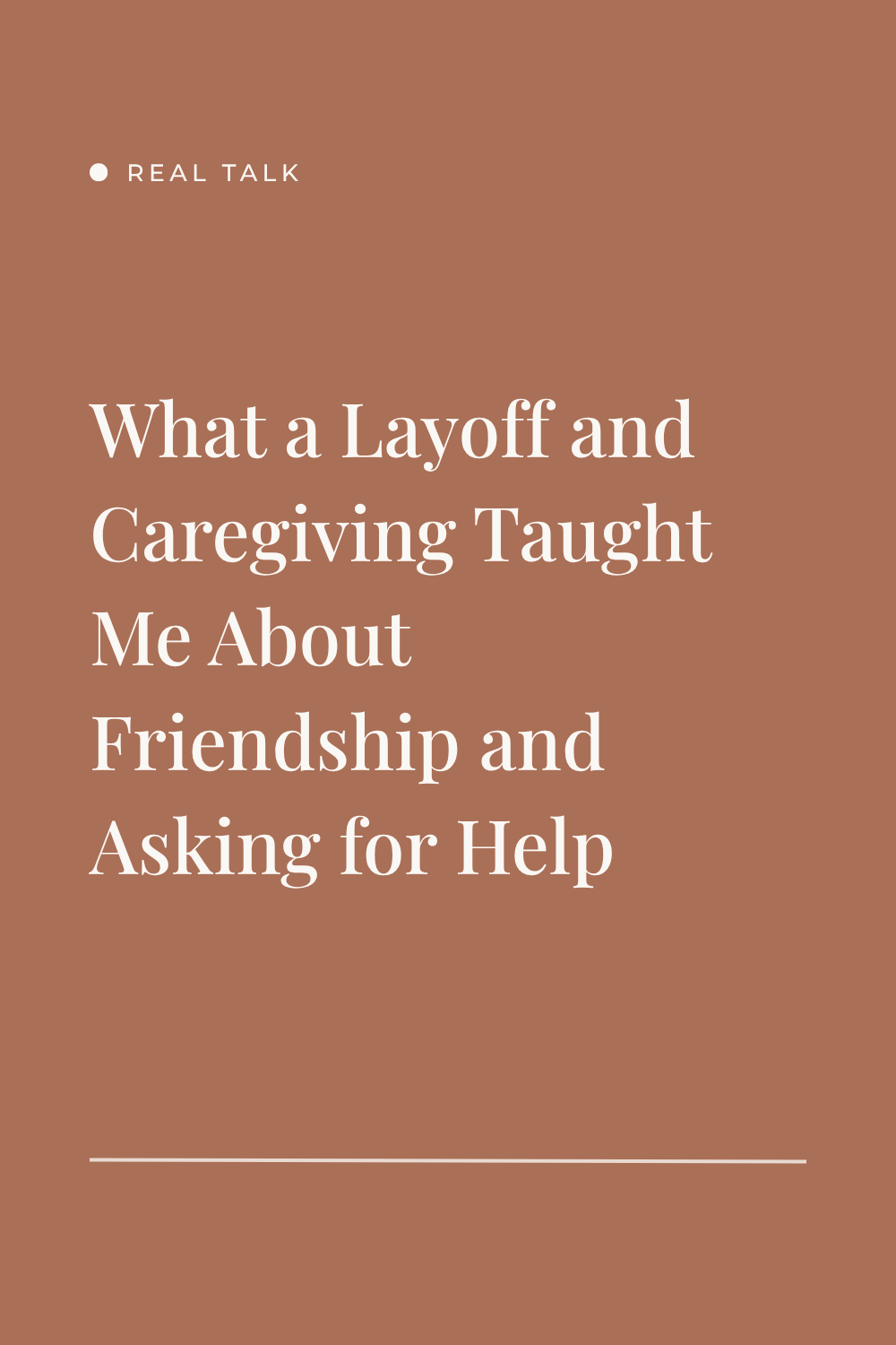 What Being Laid Off and Becoming a Caregiver Taught Me About Real Friendship
