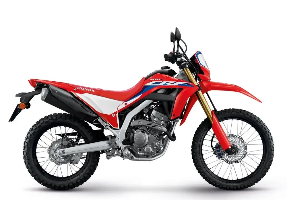 Red Honda CRF300L Side View