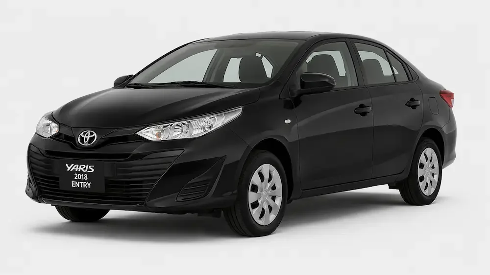 Black 2018 Toyota Yaris Entry