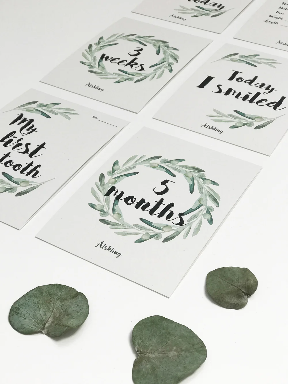 Baby Cards English Alskling