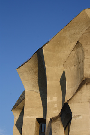 CONCRETE DETAIL OF SECOND GOETHEANUM, RUDOLF STEINER, DORNACH, SWITZERLAND 1924-1928. PHOTO: FIONA GRAY