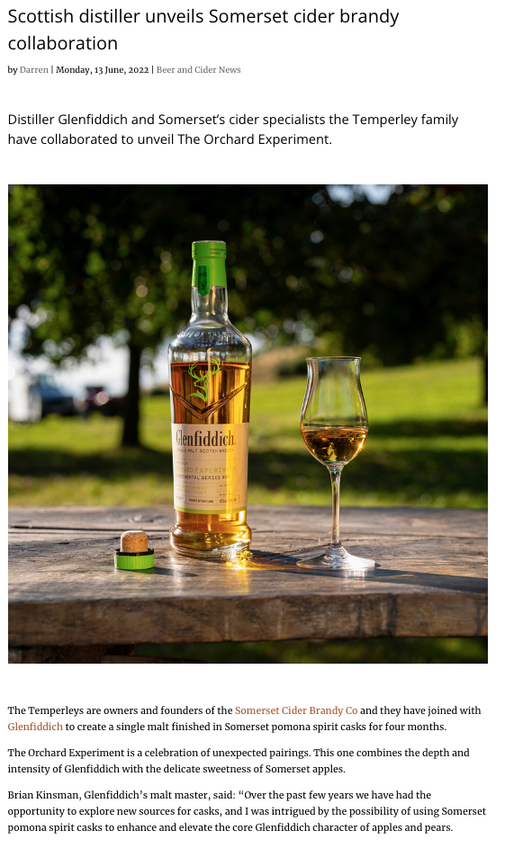 The Somerset Cider Brandy Company — Burrow Hill Cider
