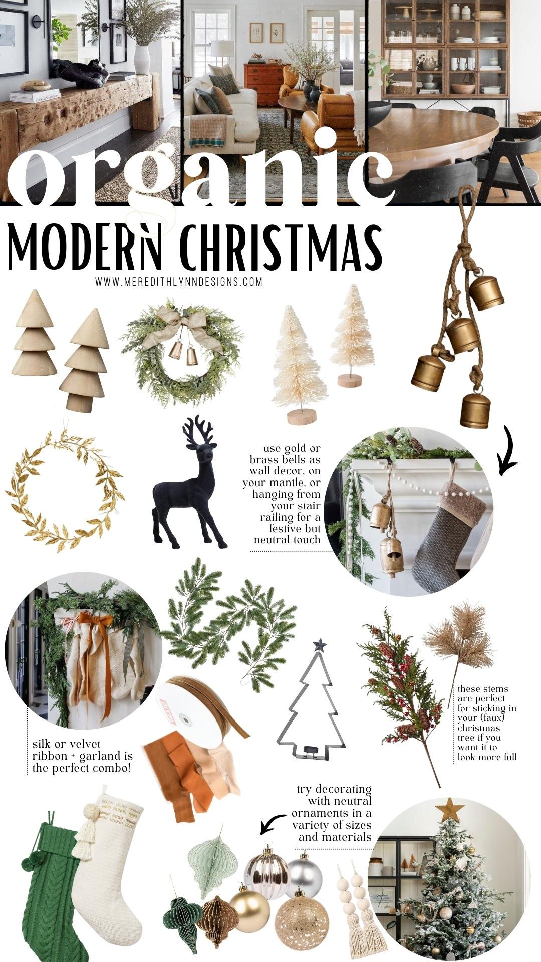 Organic Modern Christmas Decor — Meredith Lynn Designs