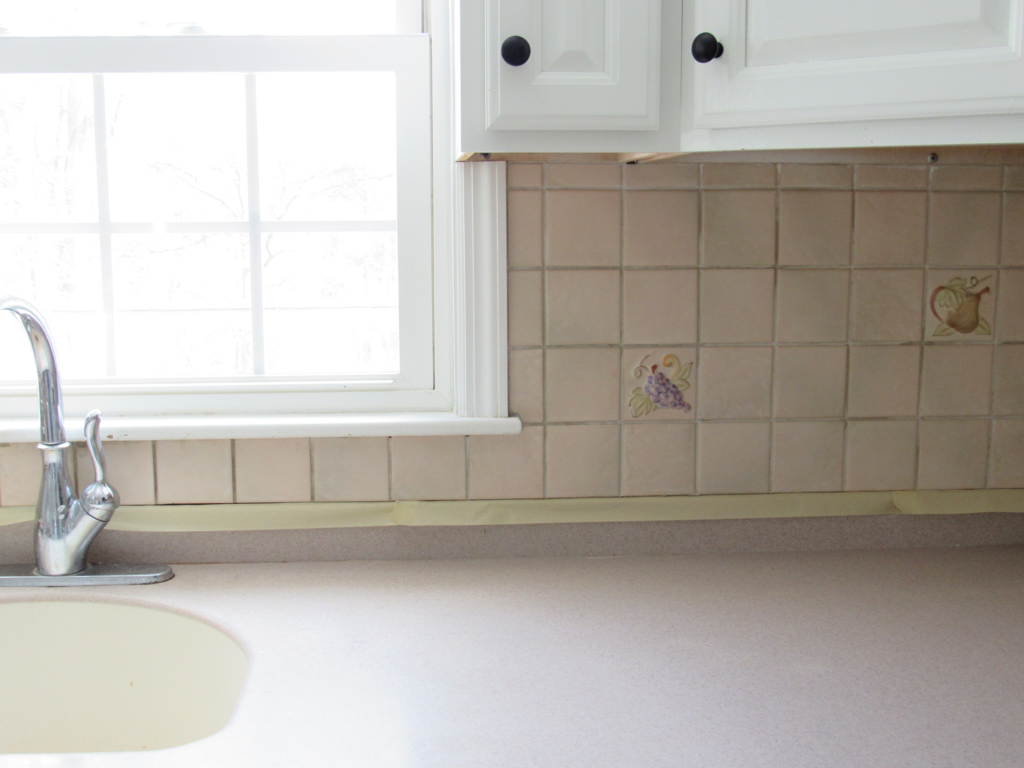 BEFORE // the tile was SO bad!!