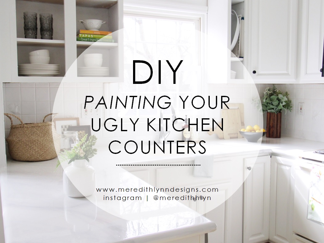 Diy Painting My Kitchen Countertops, How To Paint Marble Effect On Countertops