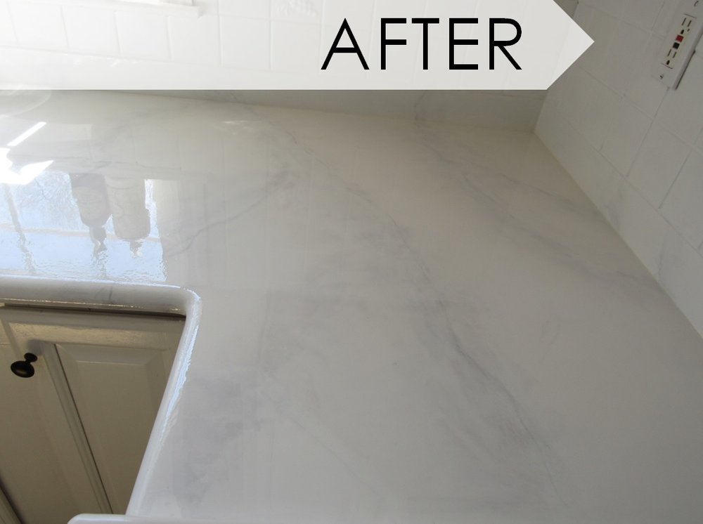 Diy Painting My Kitchen Countertops, Giani Marble Countertop Paint Before And After