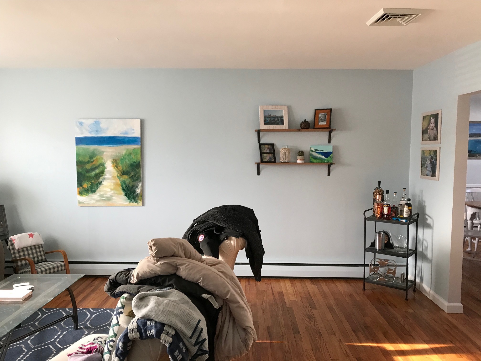 BEFORE SHOT OF SAME CORNER