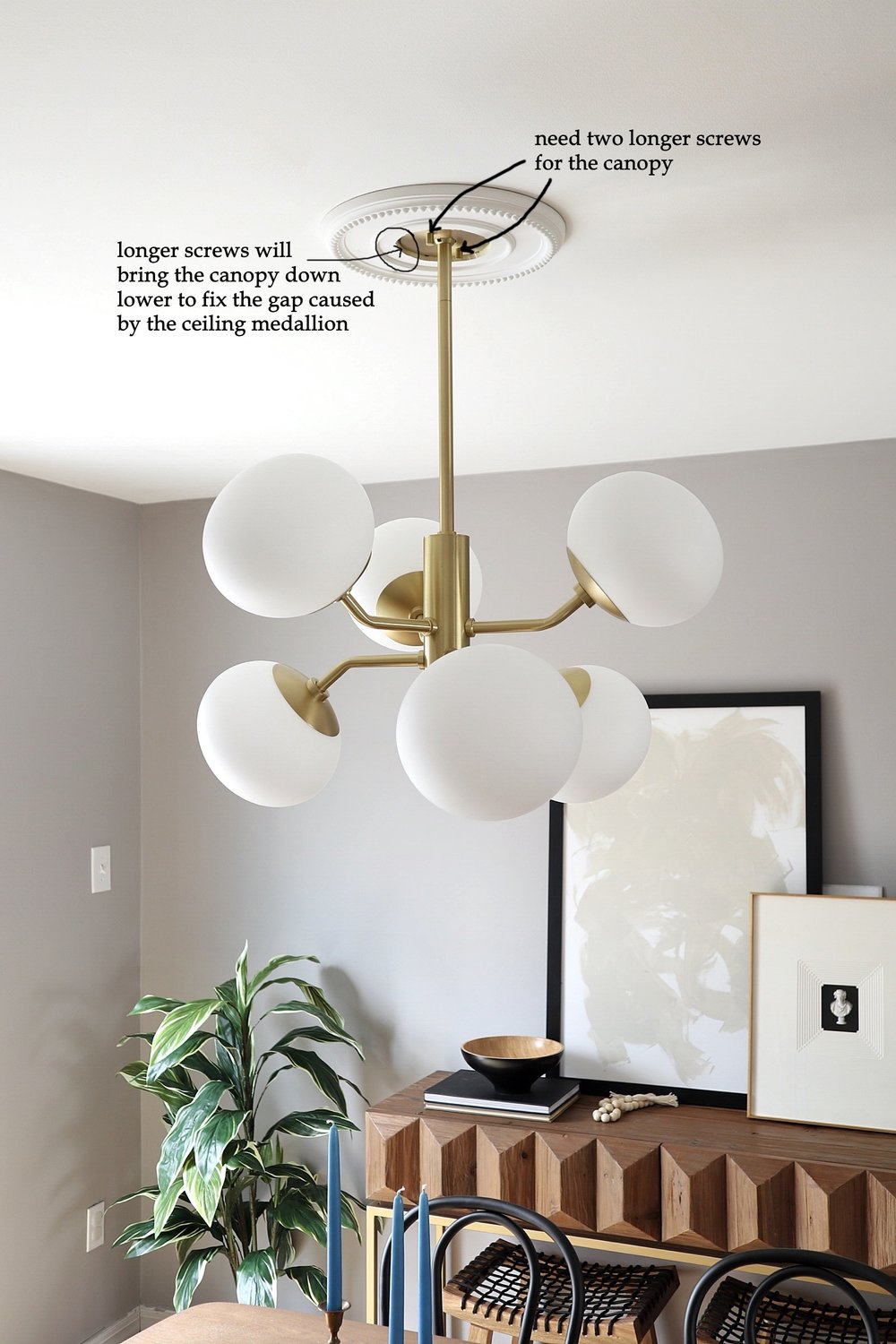 Meredith Lynn Designs, Modern Ceiling Medallion Ideas