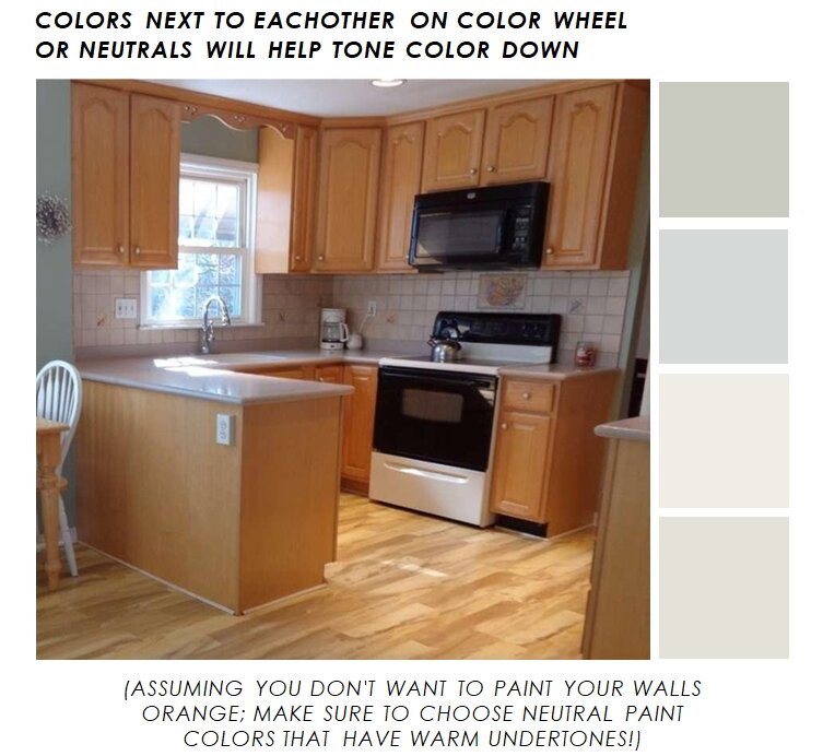 To Update Your Kitchen Without Painting, Kitchen Wall Colours With Oak Cabinets