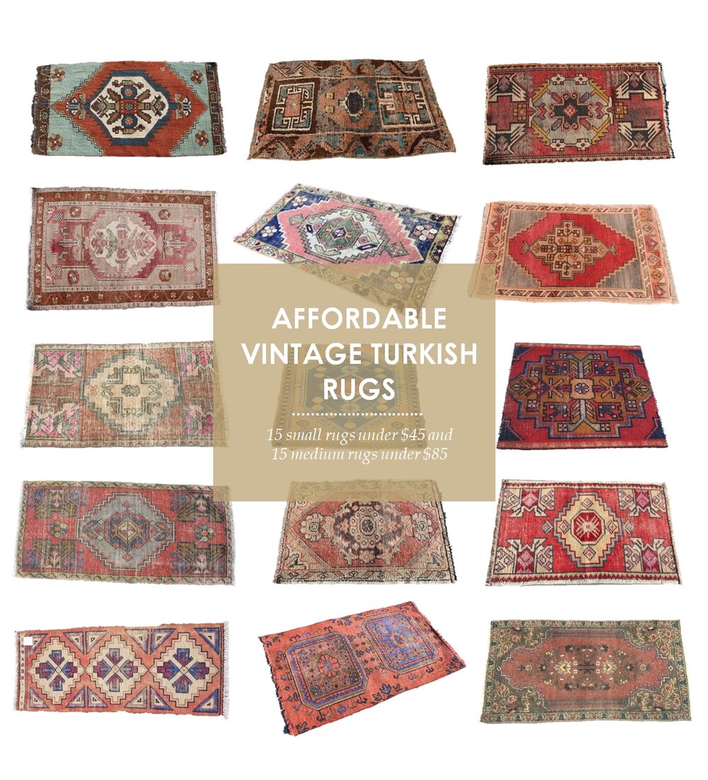 30 Affordable Vintage Turkish Rugs, Affordable Vintage Persian Rugs