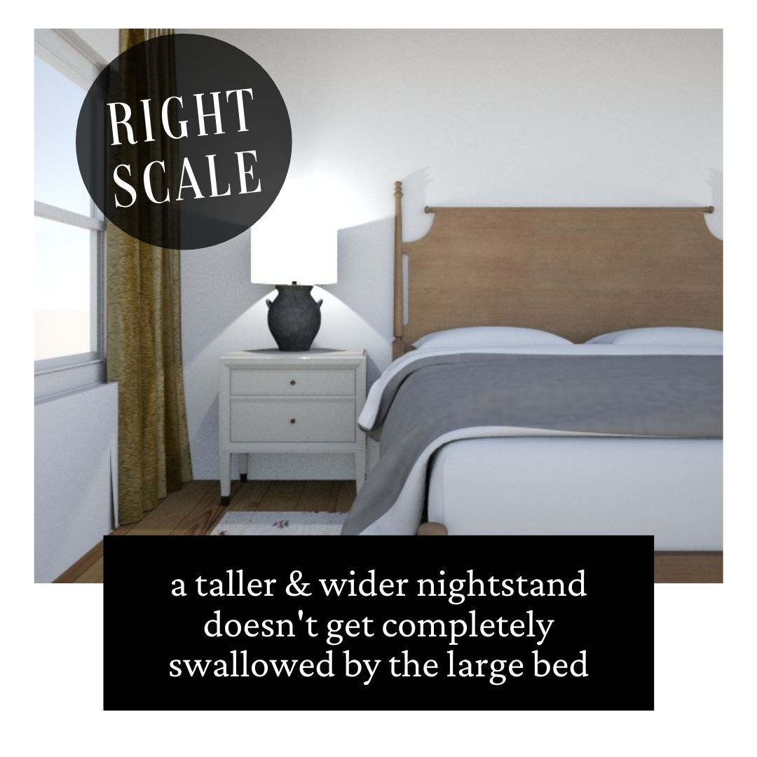 How Big Should Your Nightstand Be? (simple tips to pick the right size