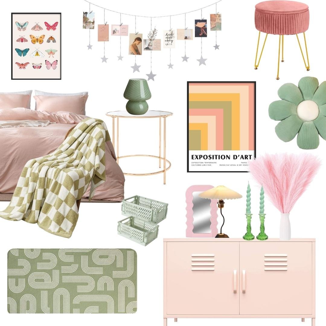 Pink and Green Dorm Decor Ideas (part 2) — Meredith Lynn Designs