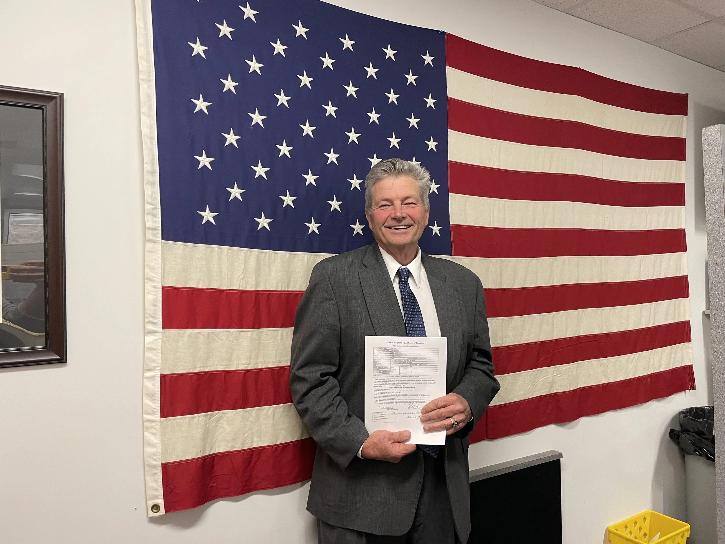 Hance Files for Re-election