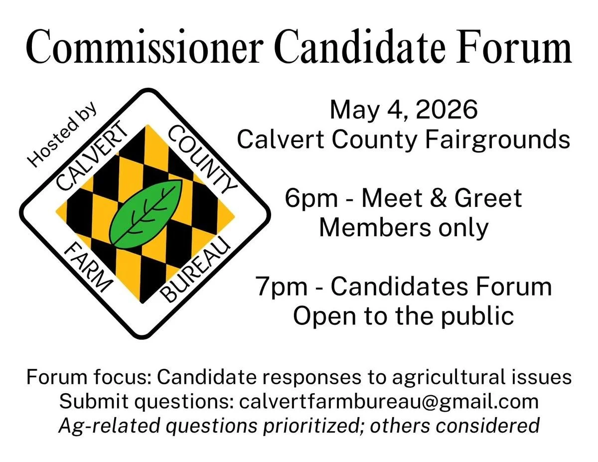 Calvert County Farm Bureau Commissioner Candidate Forum