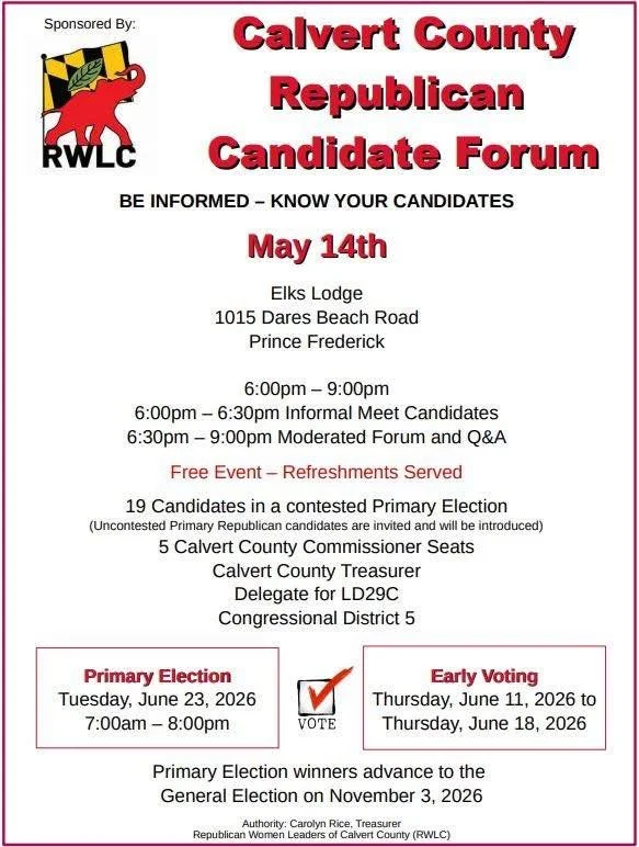 Calvert County Republican Candidate Forum