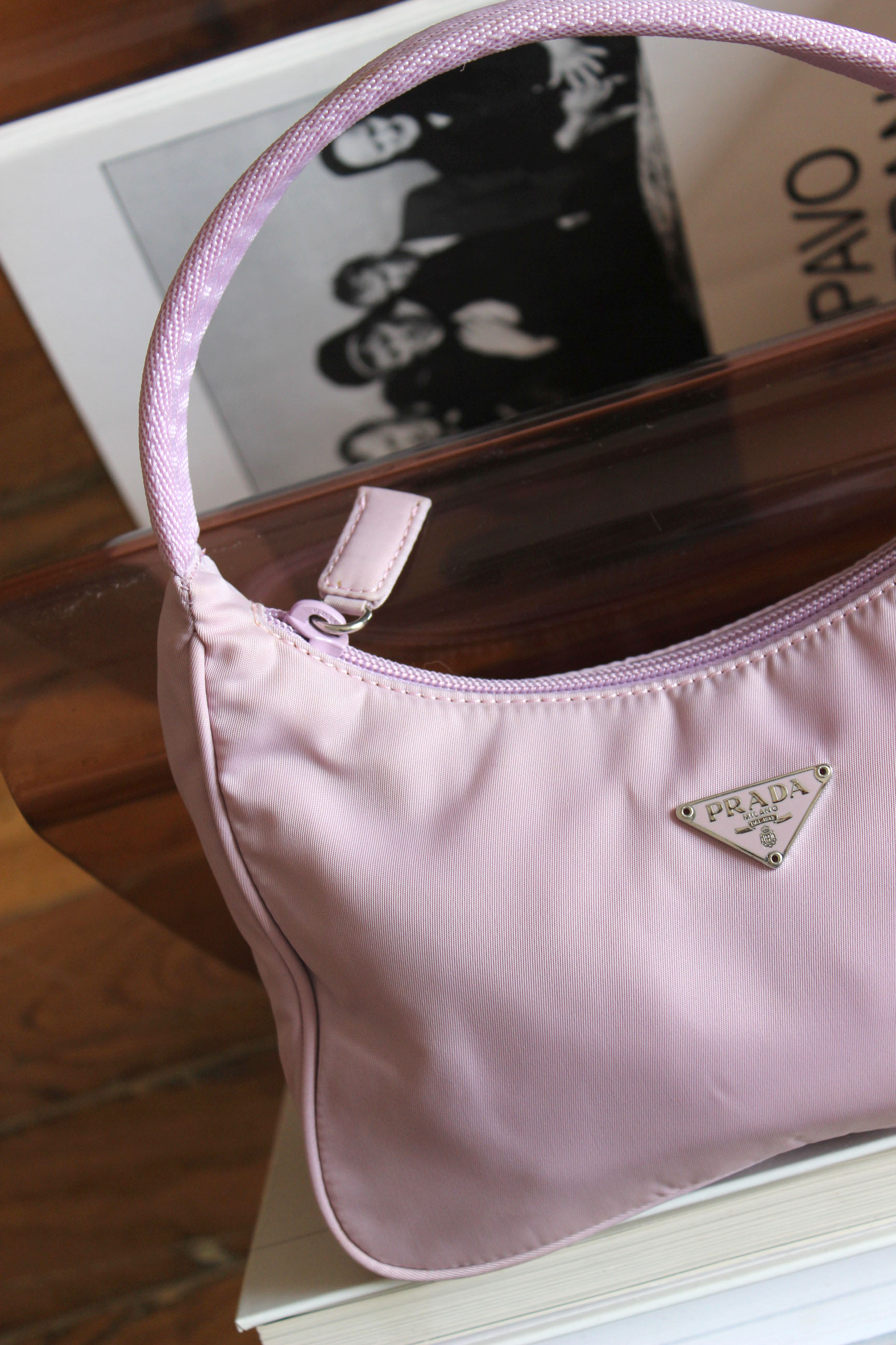 PRADA lilac nylon handbag — ESTHER ARCHIVES