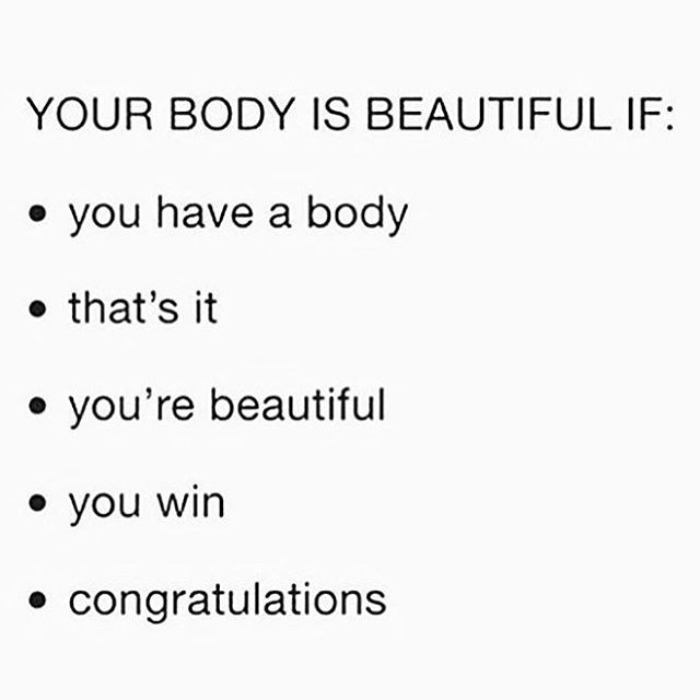 Always need the reminder....maybe you do too? (Regram @elephant.ed ) #bodypositive #selflove #everybodyisagoodbody #youwin #congratulations #domina_franco